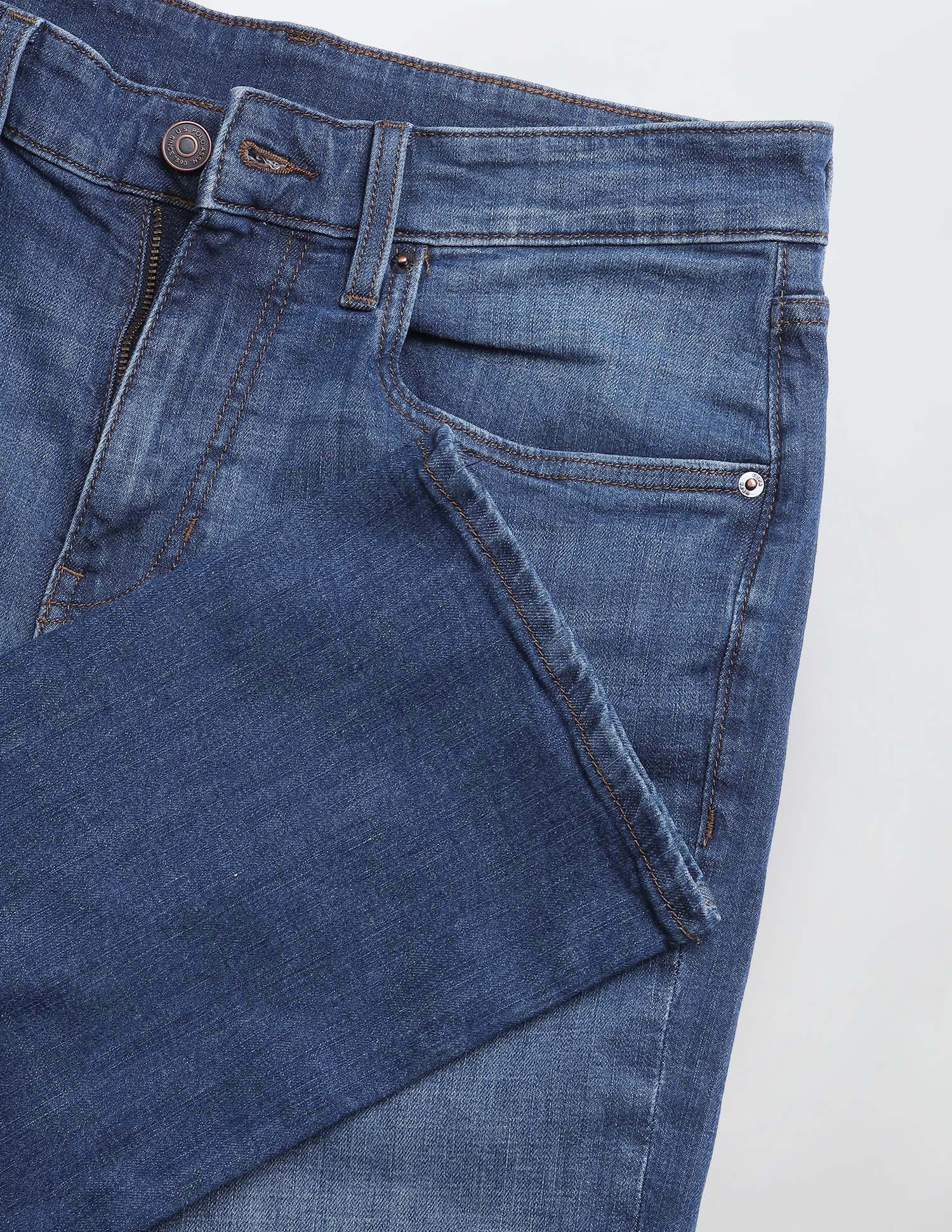Harold Slim Straight Fit Blue Jeans - Image 2