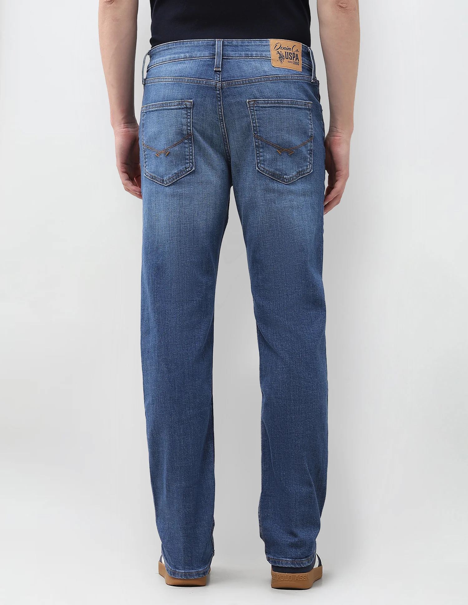 Harold Slim Straight Fit Blue Jeans - Image 5
