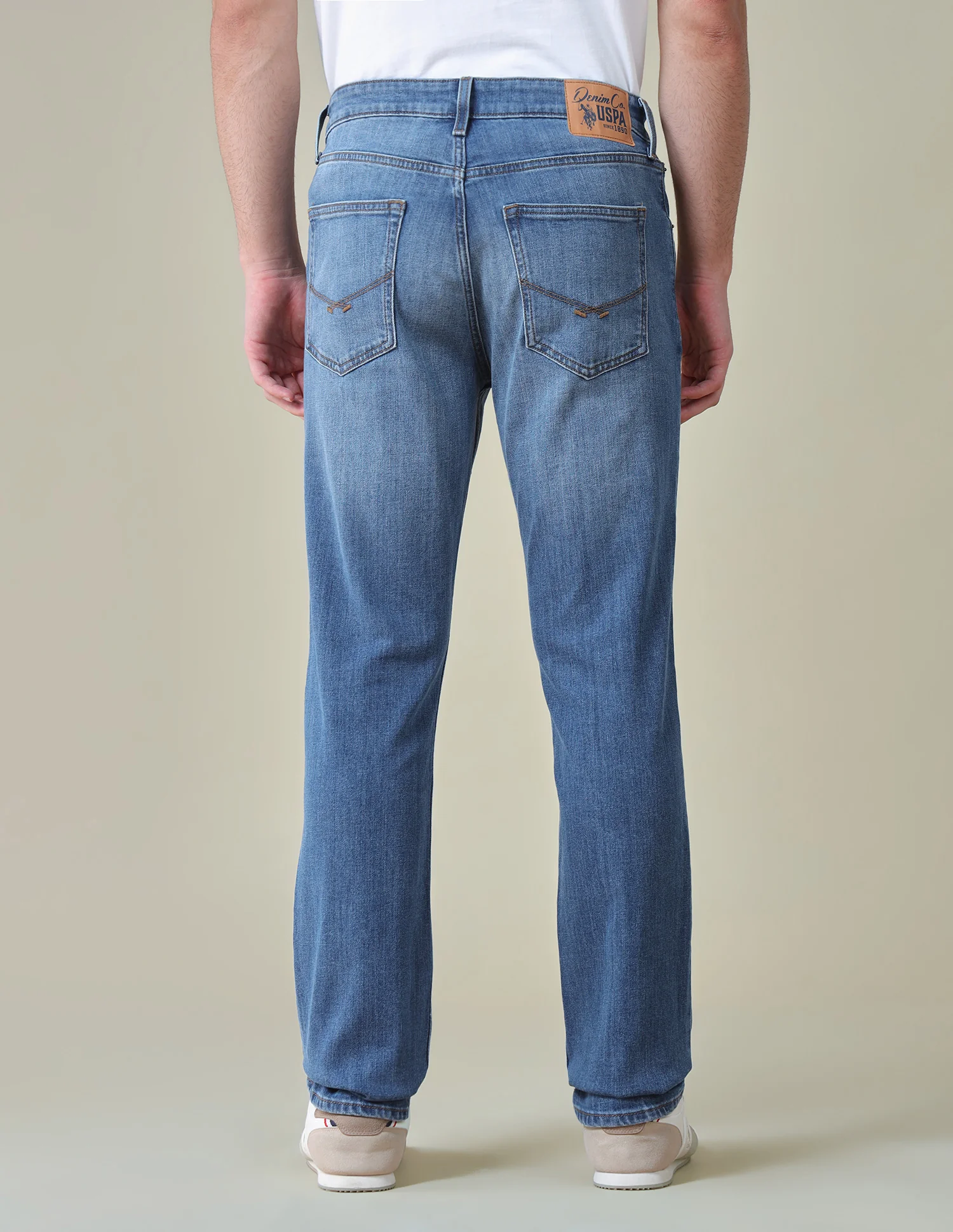 Harold Slim Straight Fit Blue Jeans - Image 5