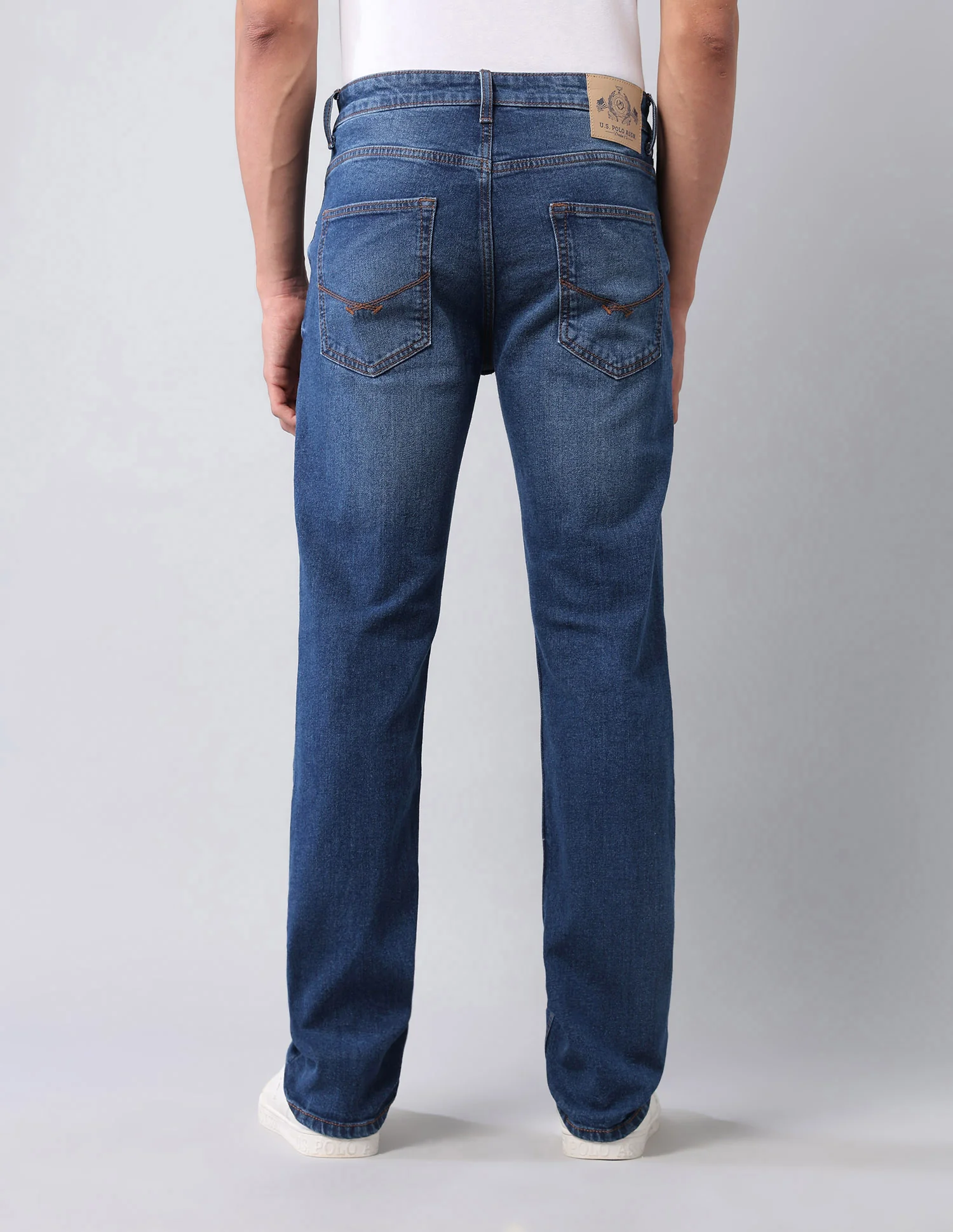 Harold Slim Straight Fit Blue Jeans - Image 5