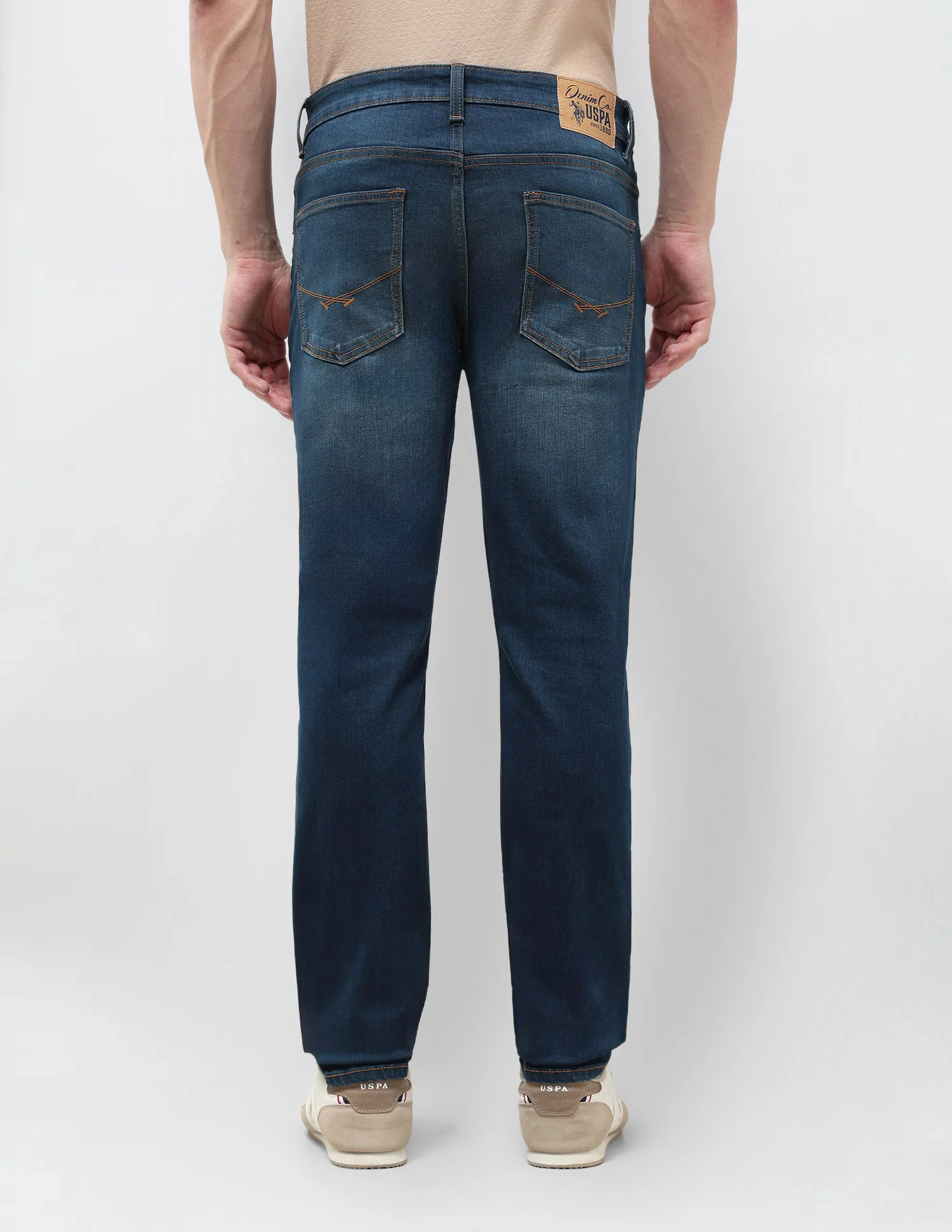 Harold Slim Straight Fit Blue Jeans - Image 5