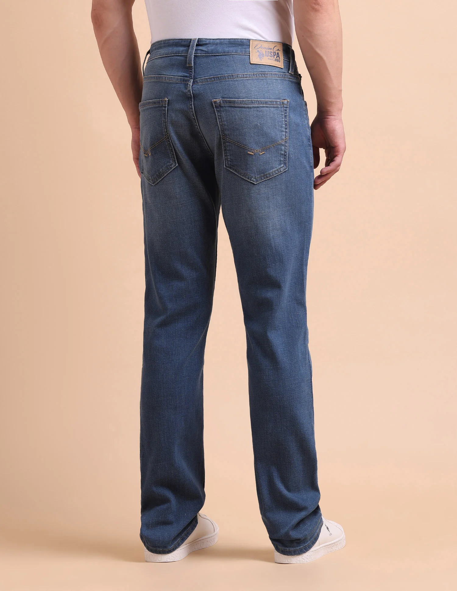 Harold Slim Straight Fit Blue Jeans - Image 5