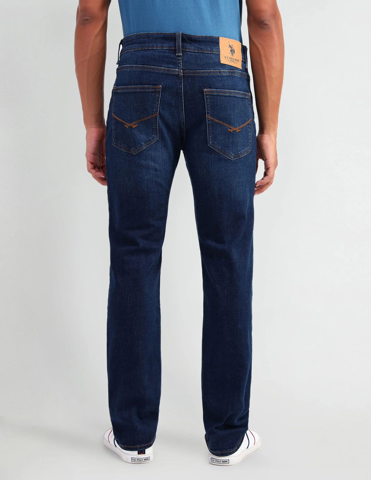 Harold Slim Straight Fit Blue Jeans - Image 6
