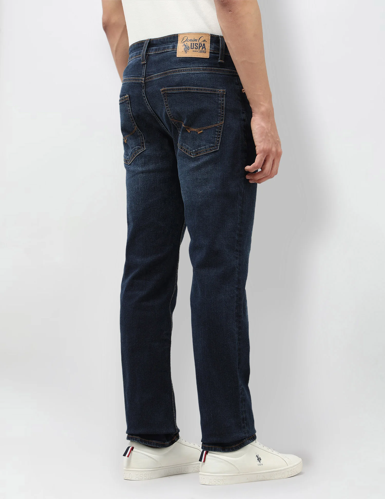 Harold Slim Straight Fit Blue Jeans - Image 5