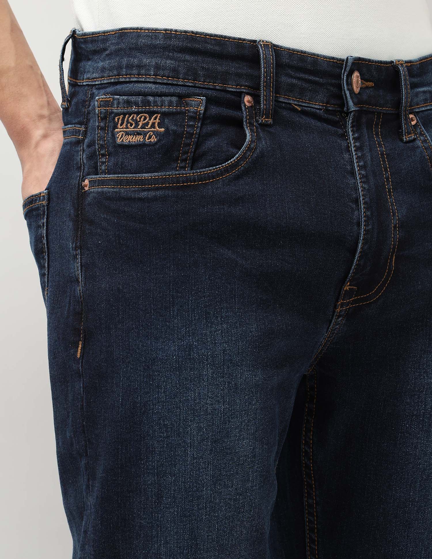 Harold Slim Straight Fit Blue Jeans - Image 7