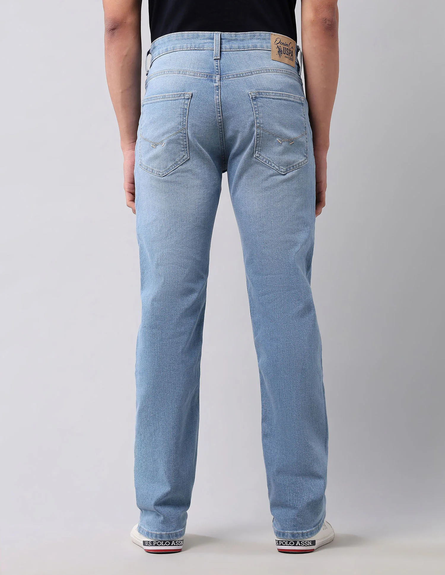 Harold Slim Straight Fit Blue Jeans - Image 5