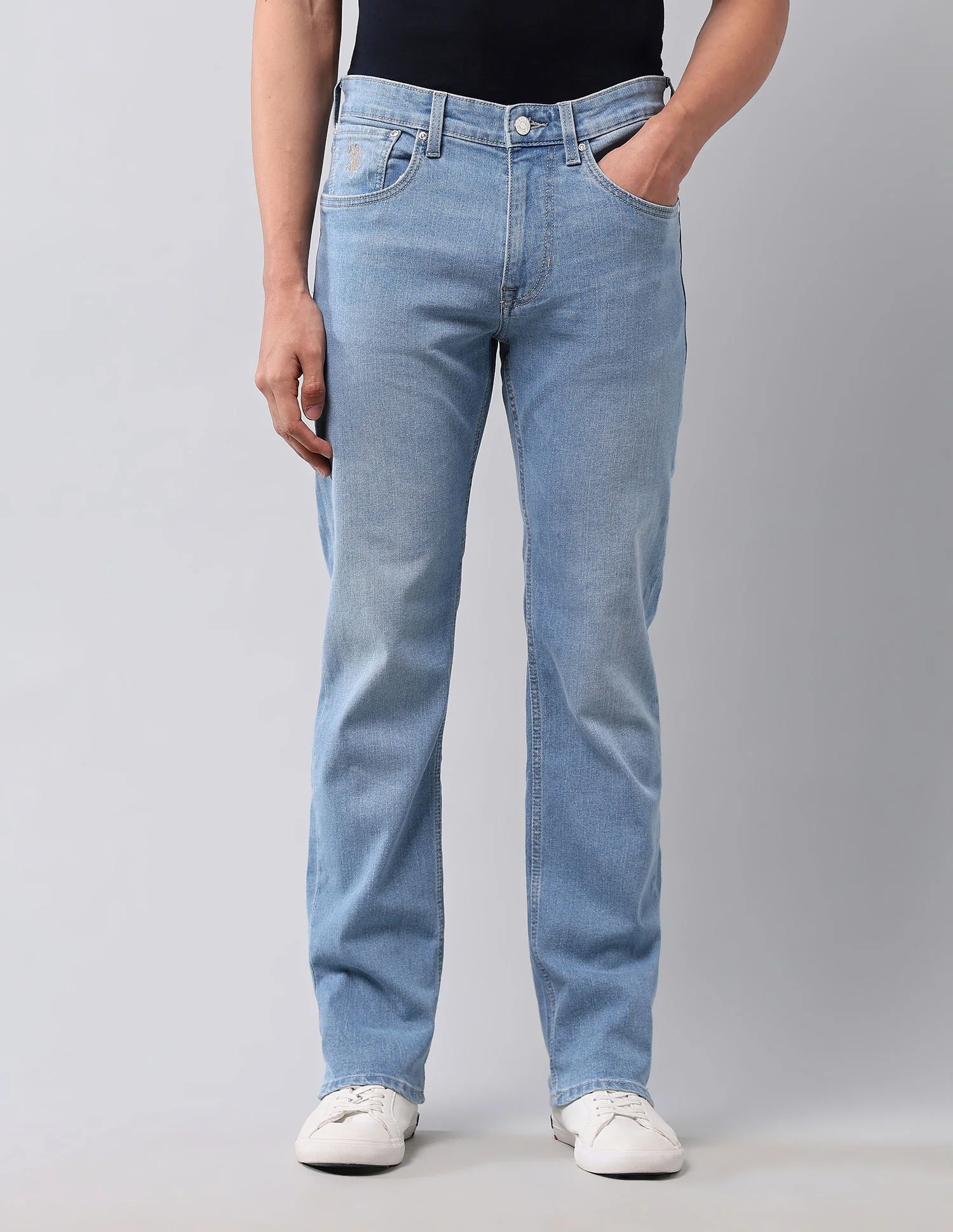 Harold Slim Straight Fit Blue Jeans - Image 6