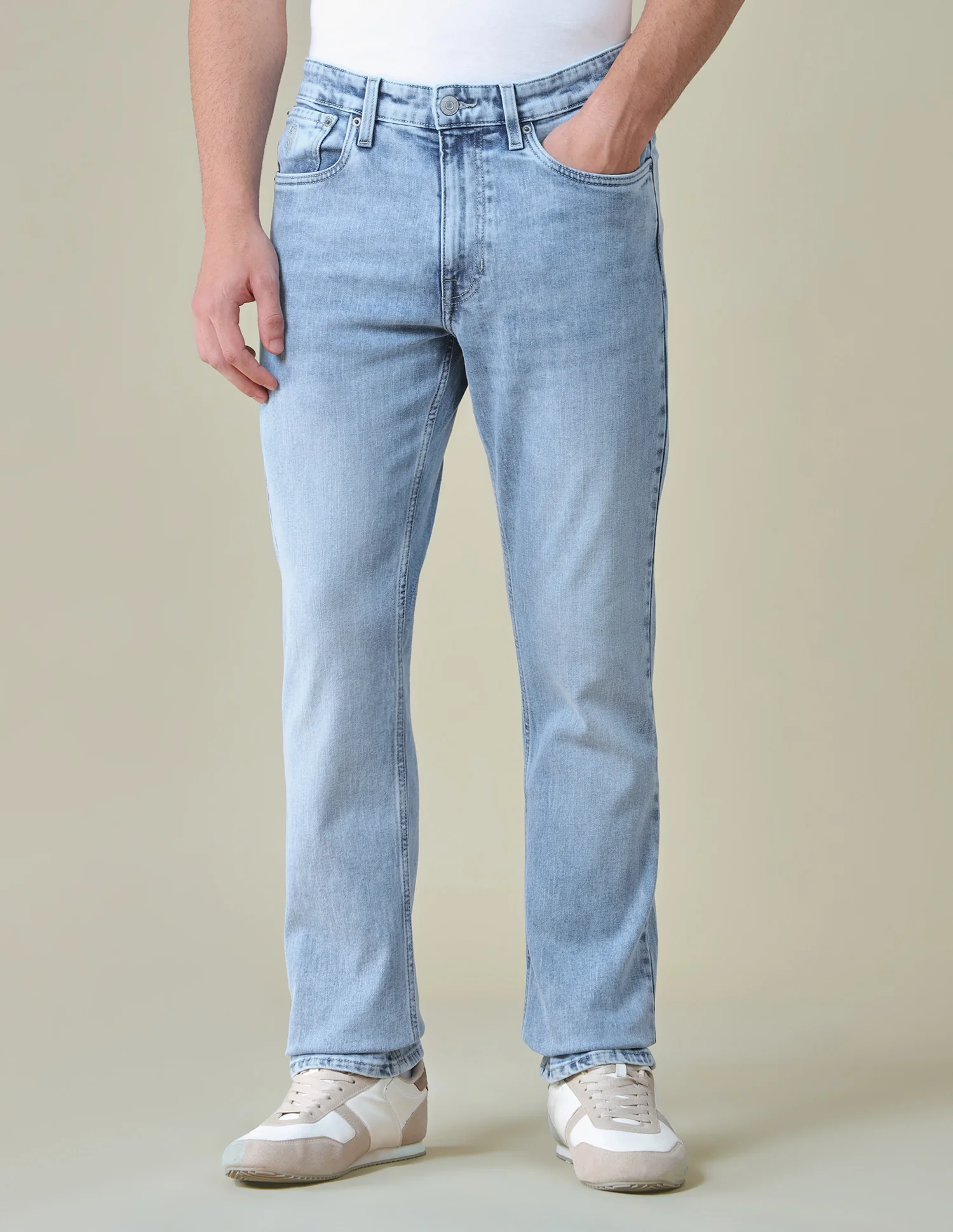 Harold Slim Straight Fit Blue Jeans - Image 6