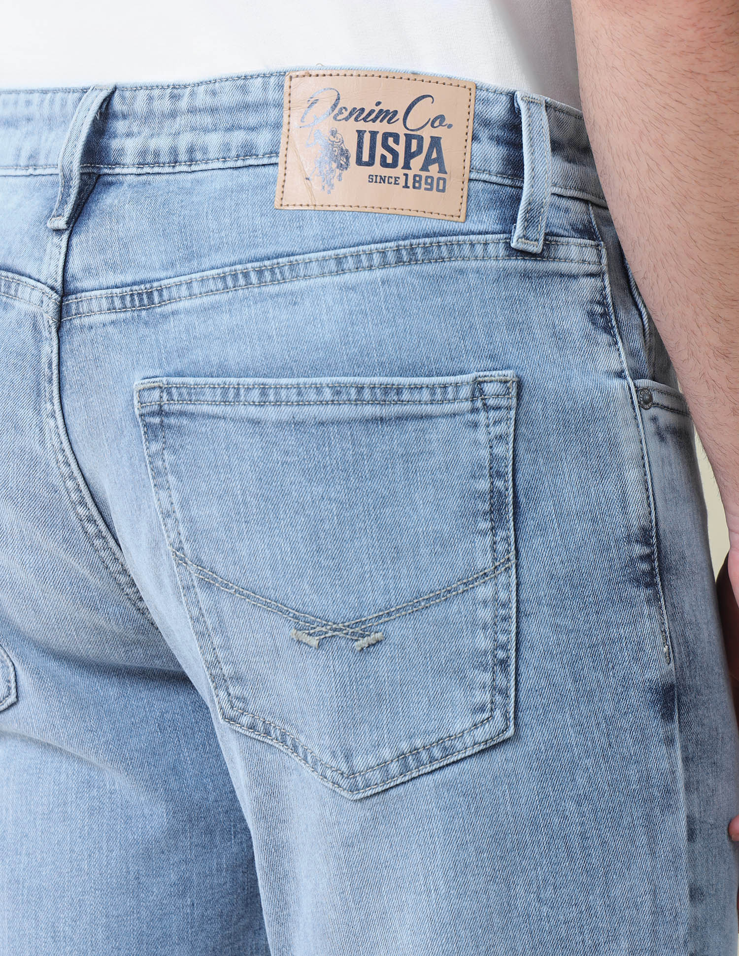 Harold Slim Straight Fit Blue Jeans - Image 8