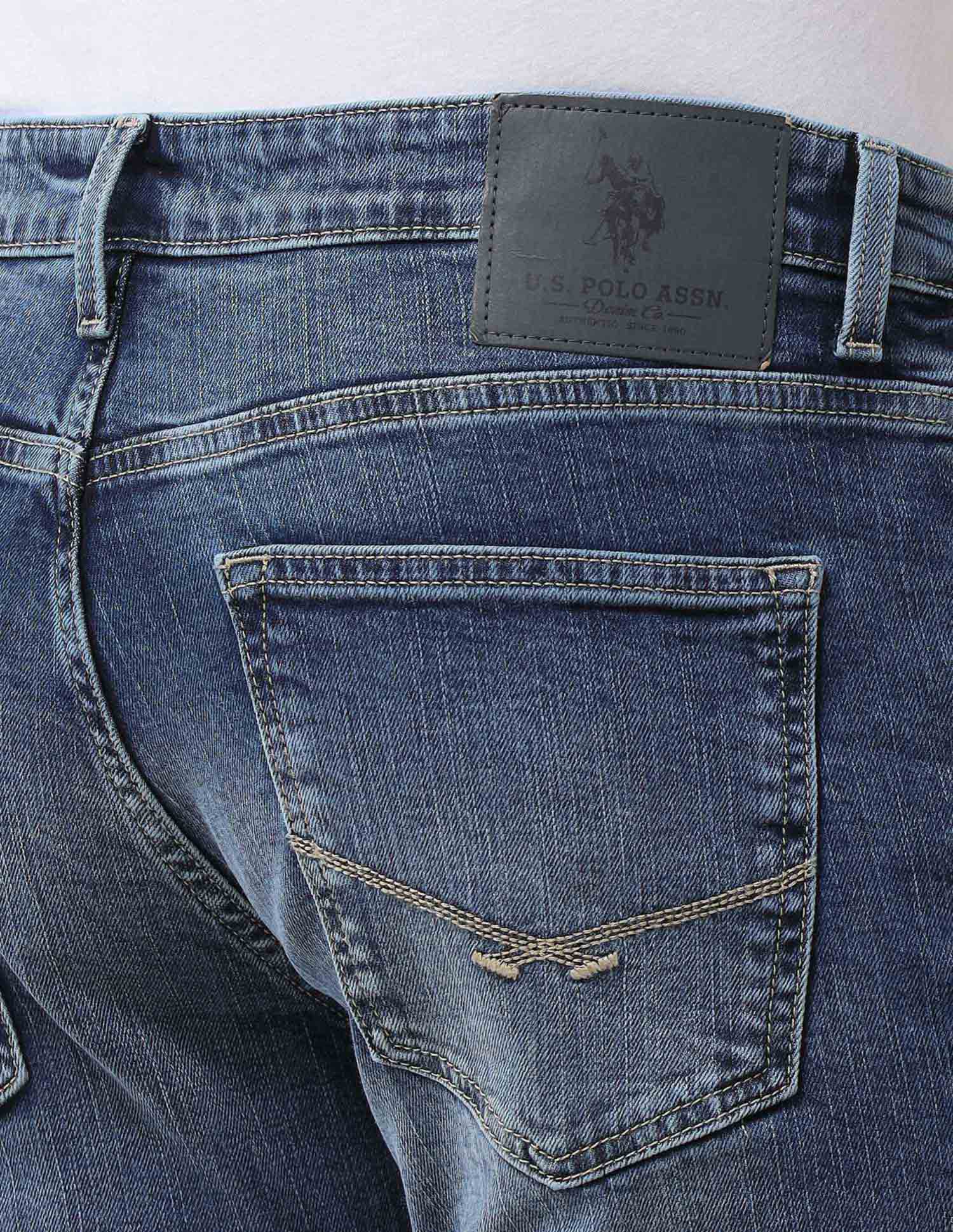 Harold Slim Straight Fit Blue Jeans - Image 8