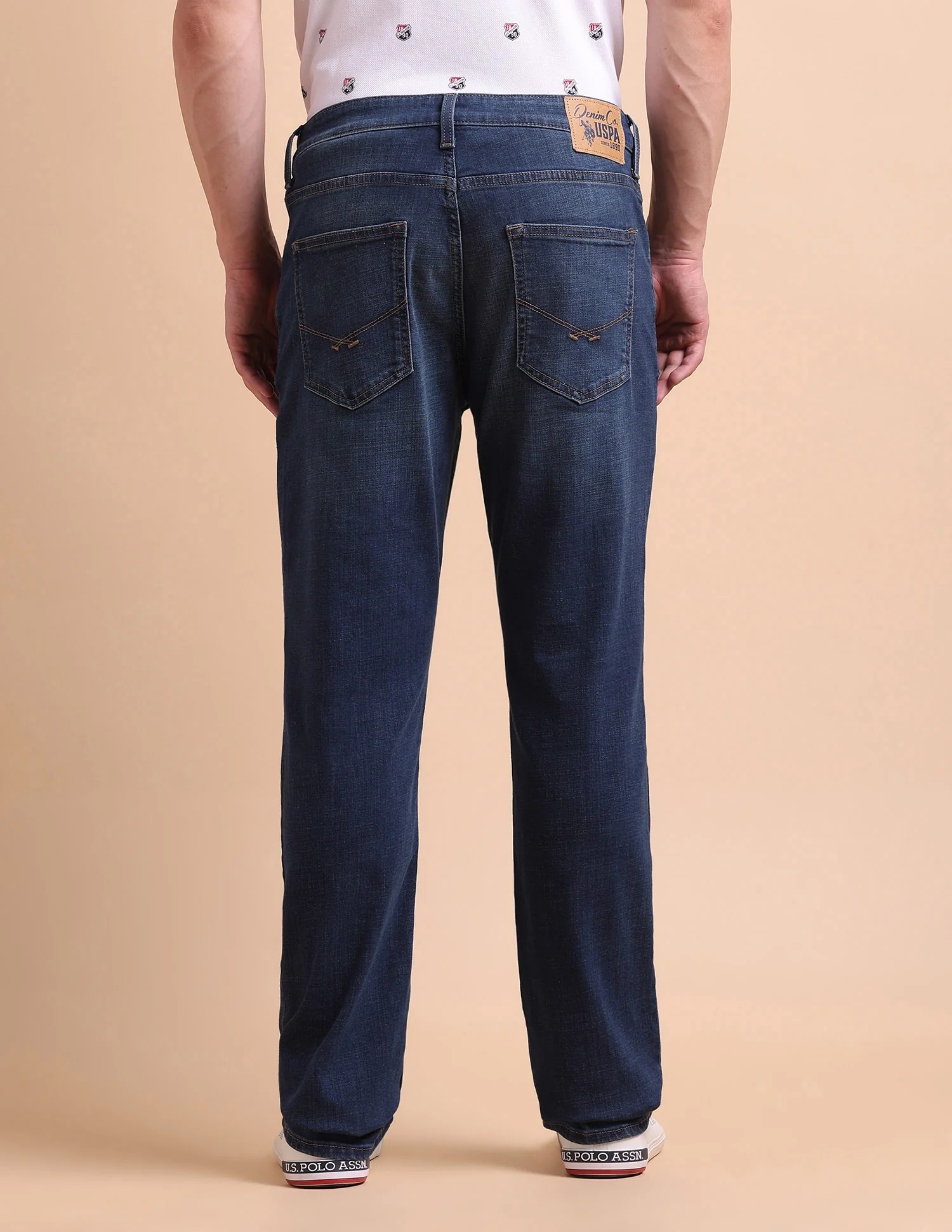 Harold Slim Straight Fit Blue Jeans - Image 5