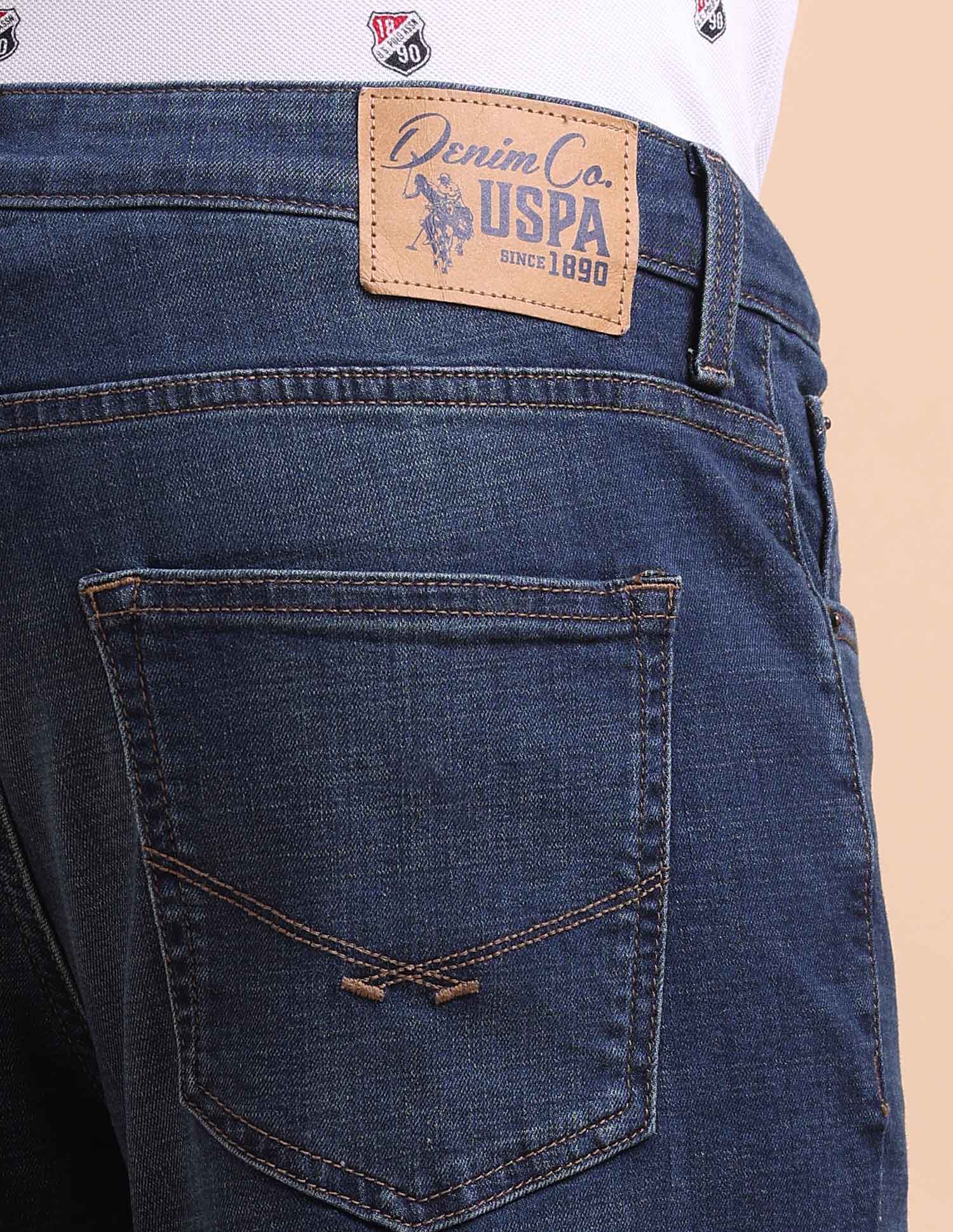 Harold Slim Straight Fit Blue Jeans - Image 8