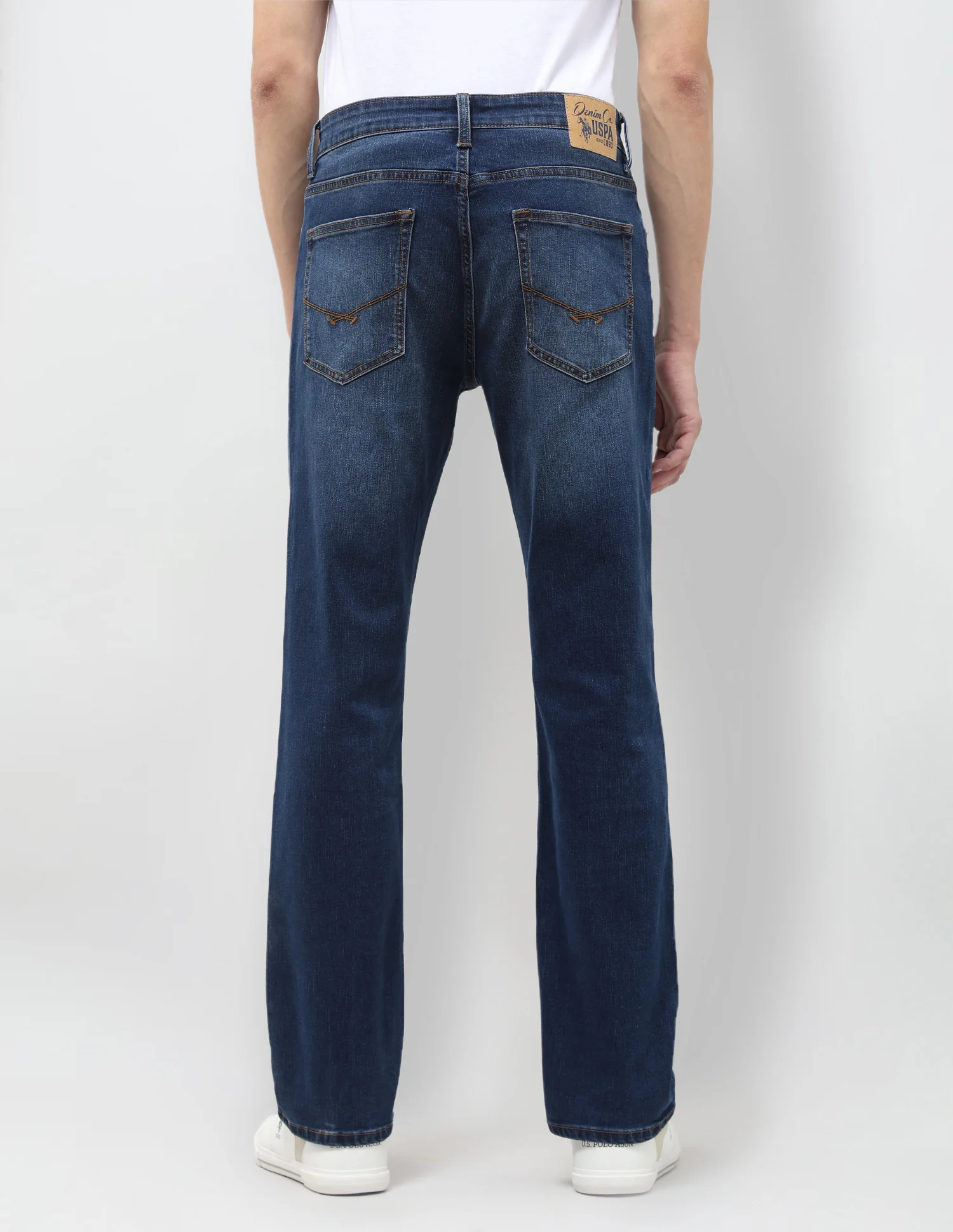 Harold Slim Straight Fit Blue Jeans - Image 5