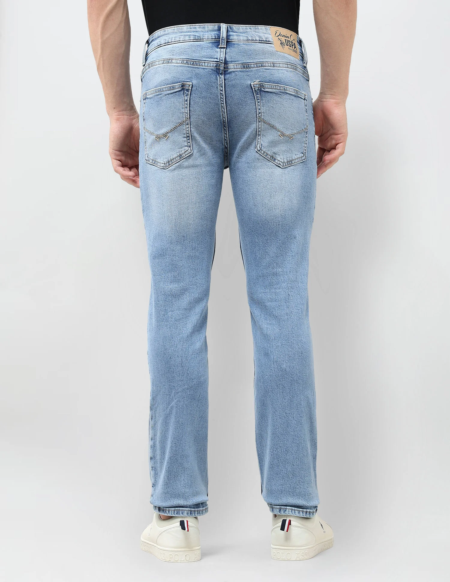 Harold Slim Straight Fit Blue Jeans - Image 5