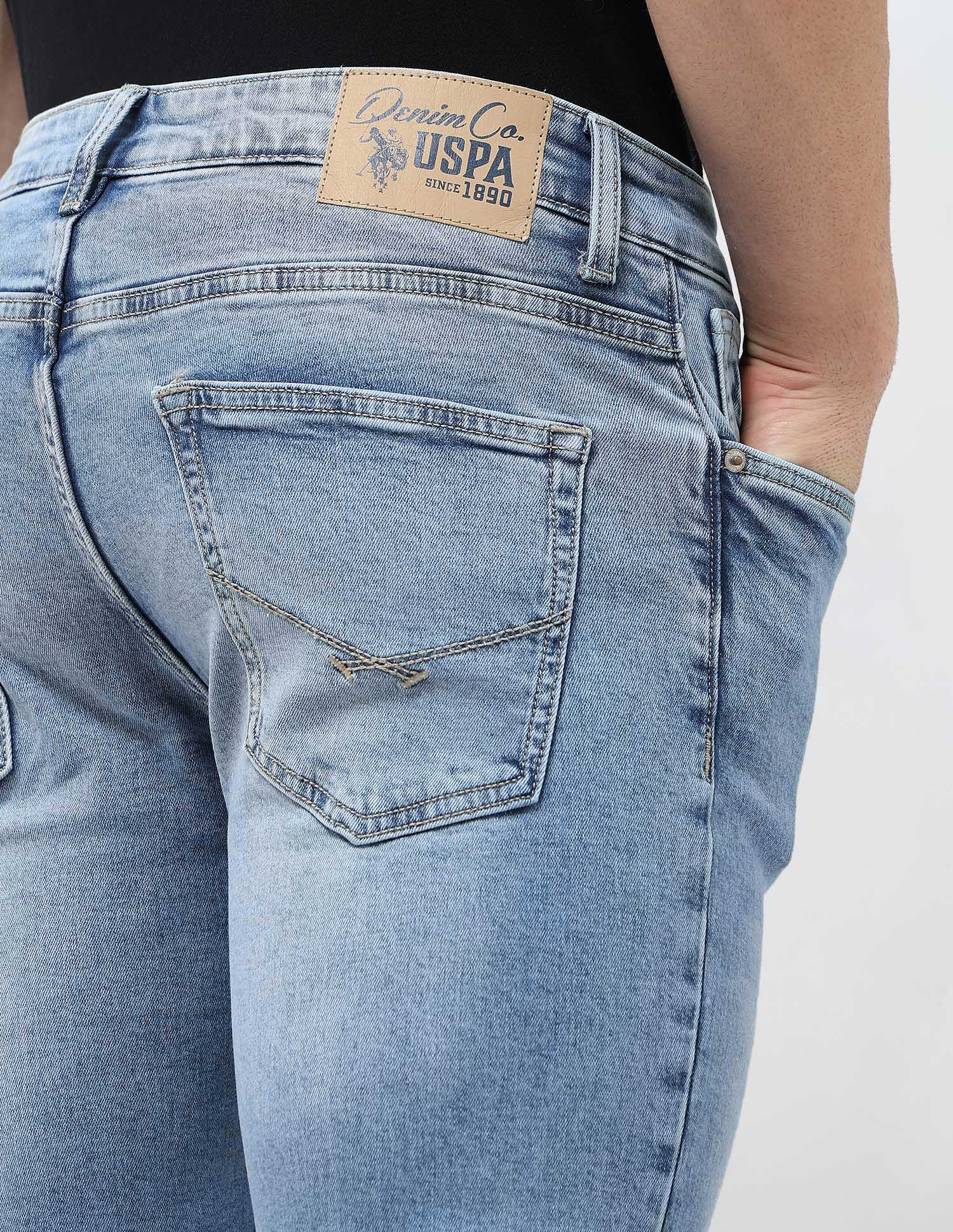 Harold Slim Straight Fit Blue Jeans - Image 8