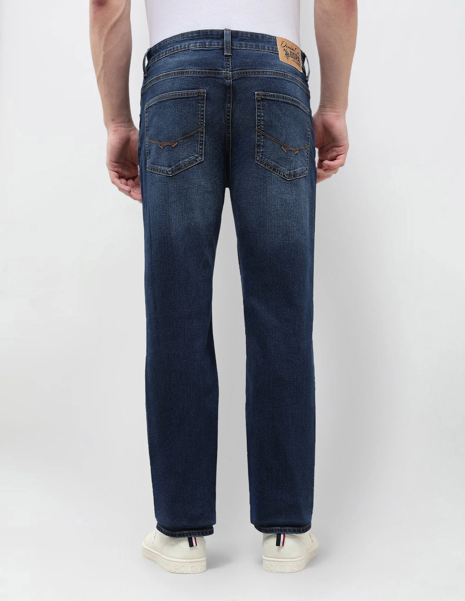 Harold Slim Straight Fit Blue Jeans - Image 5