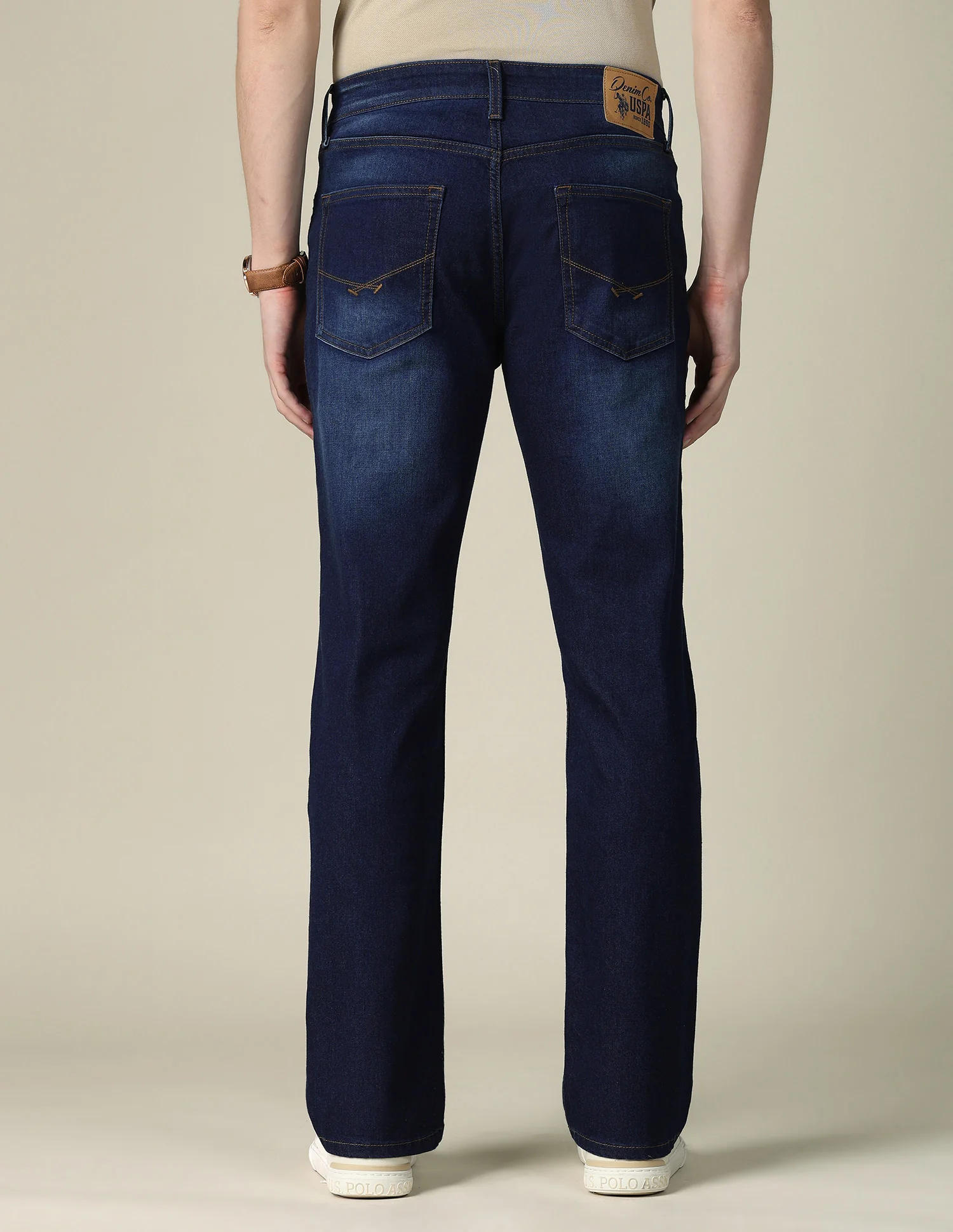 Harold Slim Straight Fit Blue Jeans - Image 5