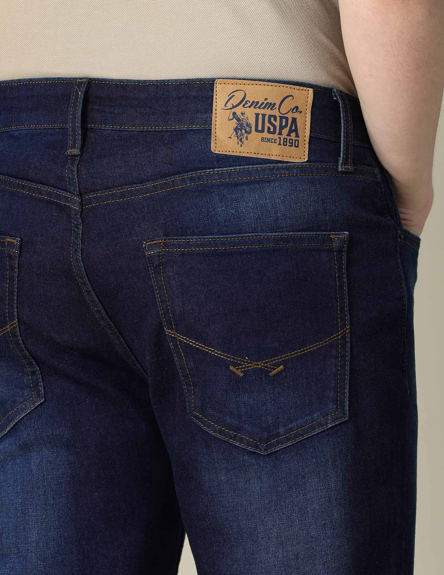 Harold Slim Straight Fit Blue Jeans - Image 8