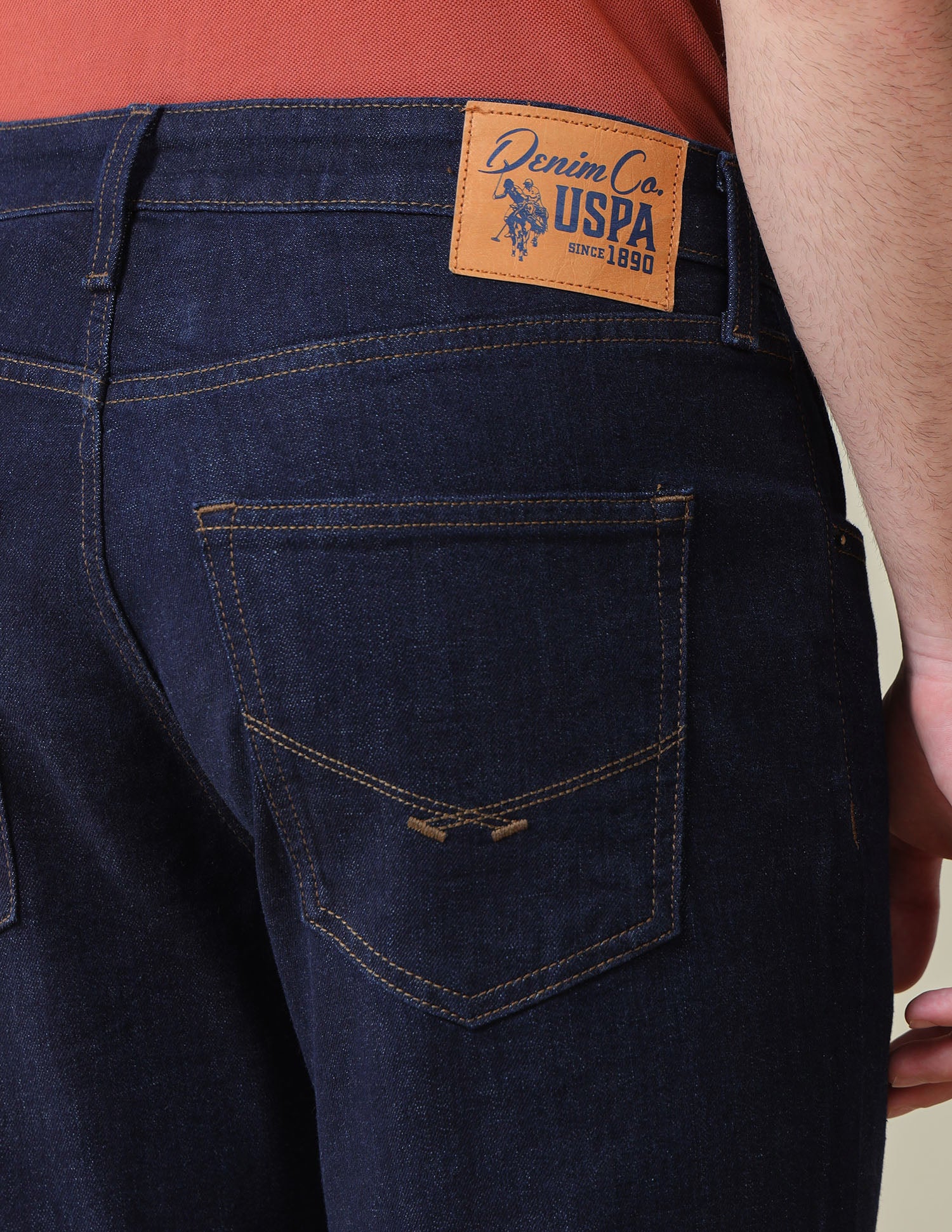 Harold Slim Straight Fit Blue Jeans - Image 8