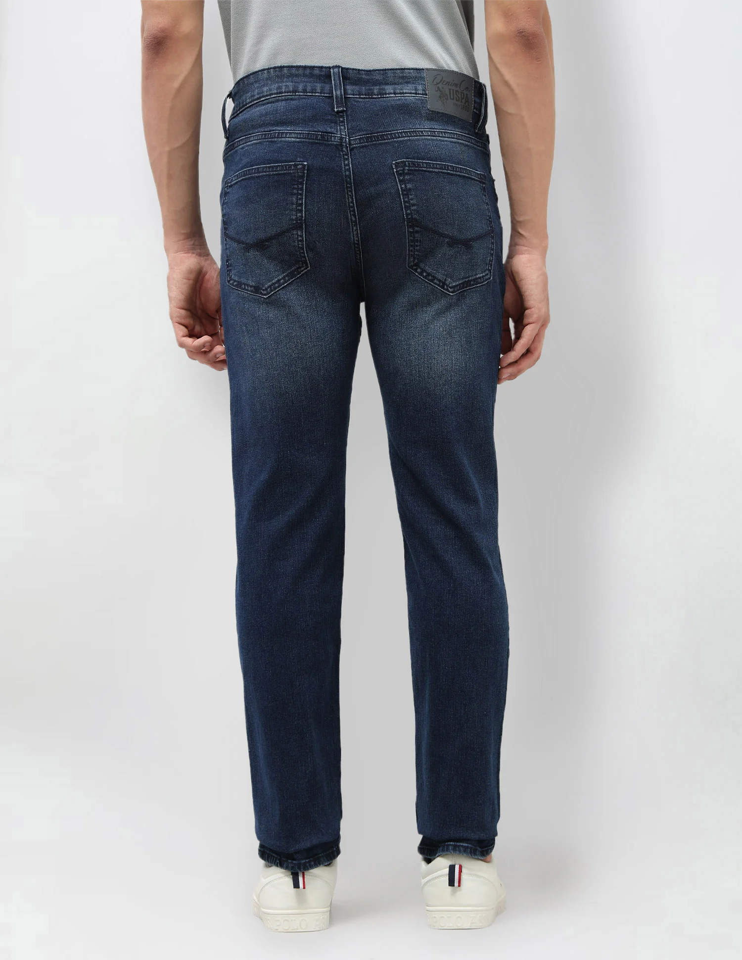 Harold Slim Straight Fit Blue Jeans - Image 5