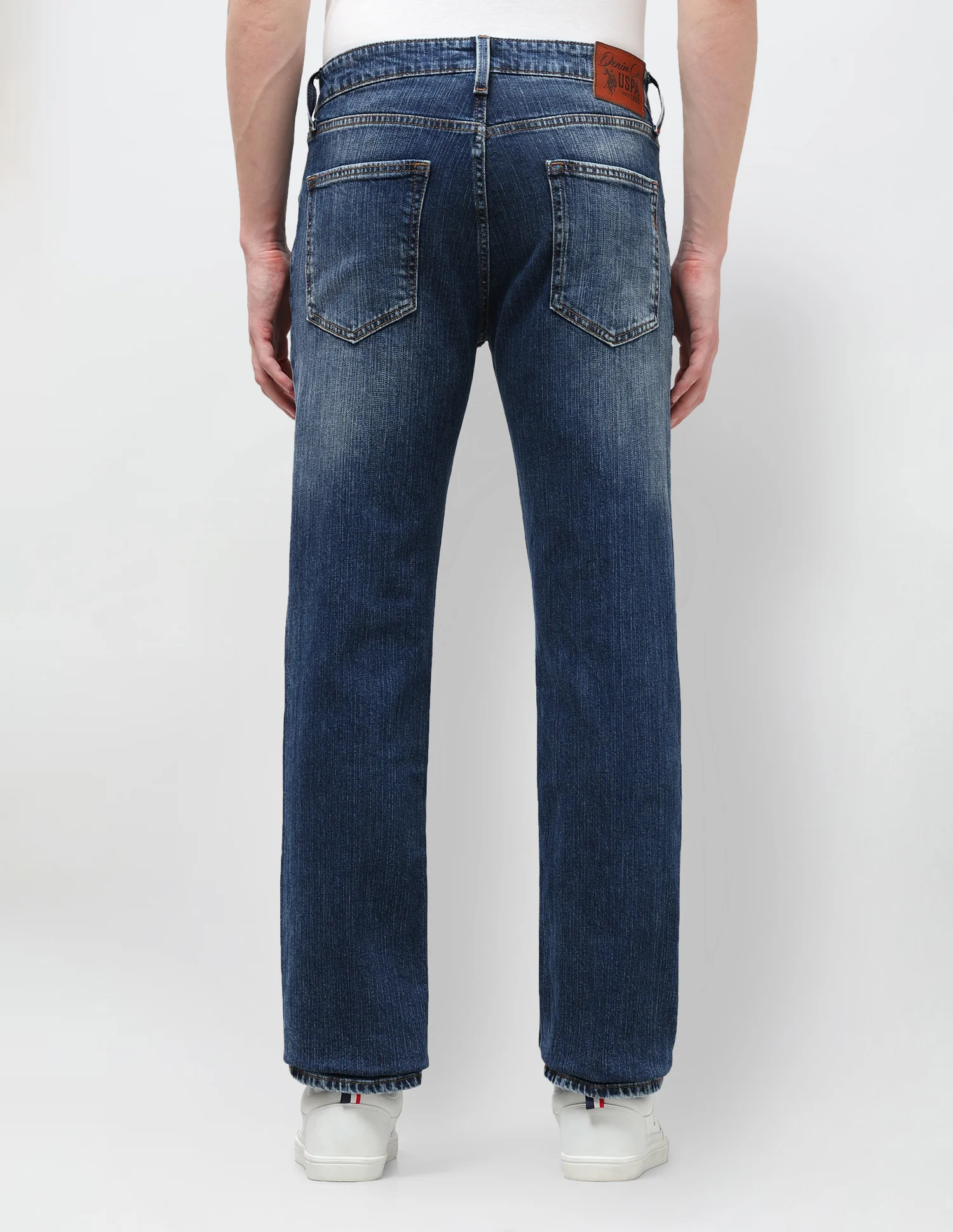 Harold Slim Straight Fit Blue Jeans - Image 5