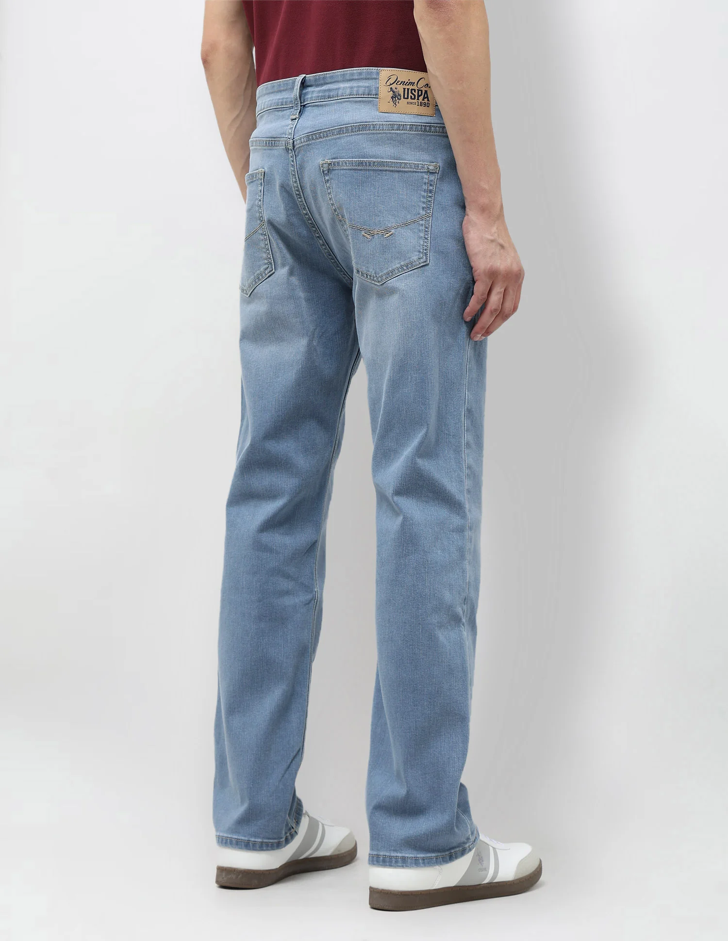 Harold Slim Straight Fit Blue Jeans - Image 5