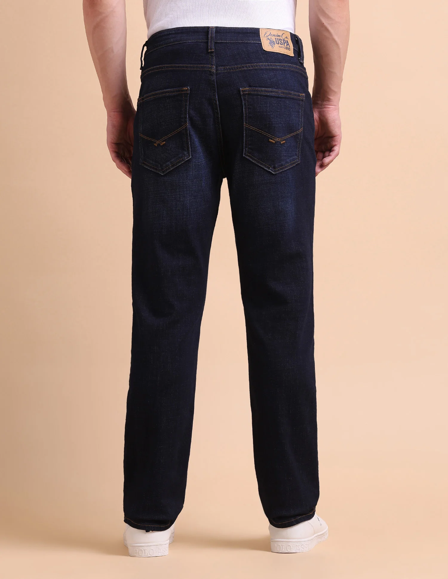 Harold Slim Straight Fit Blue Jeans - Image 5