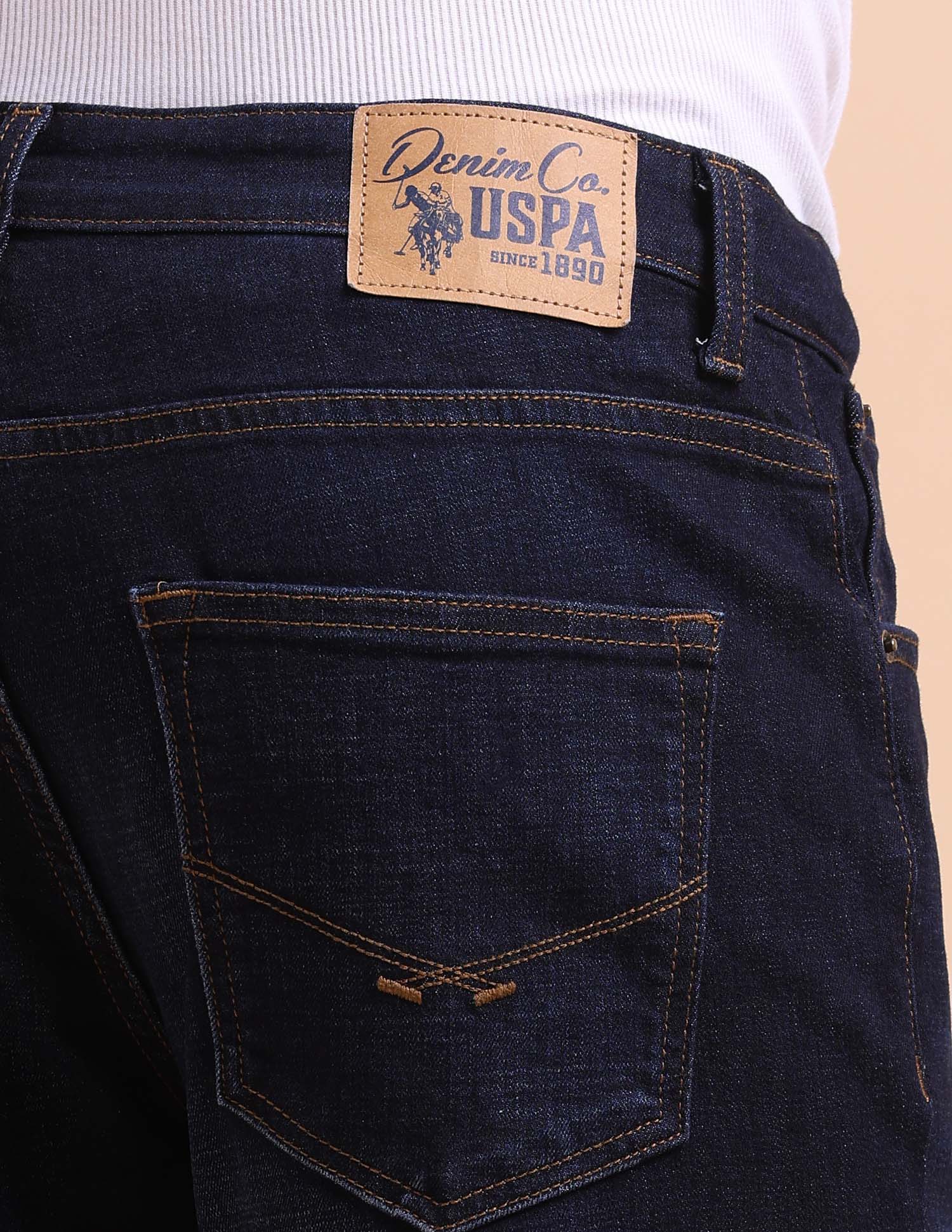 Harold Slim Straight Fit Blue Jeans - Image 8