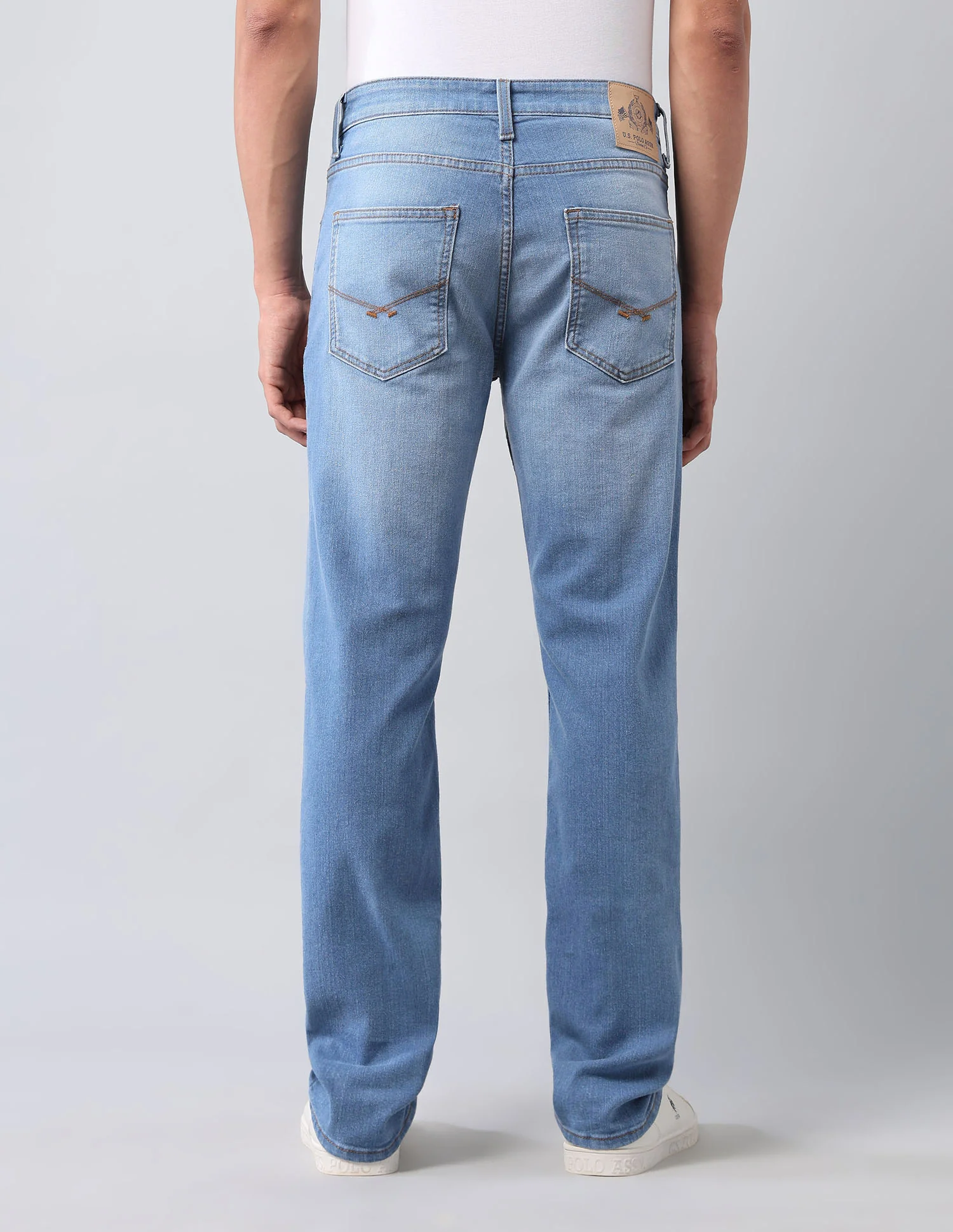 Harold Slim Straight Fit Blue Jeans - Image 5