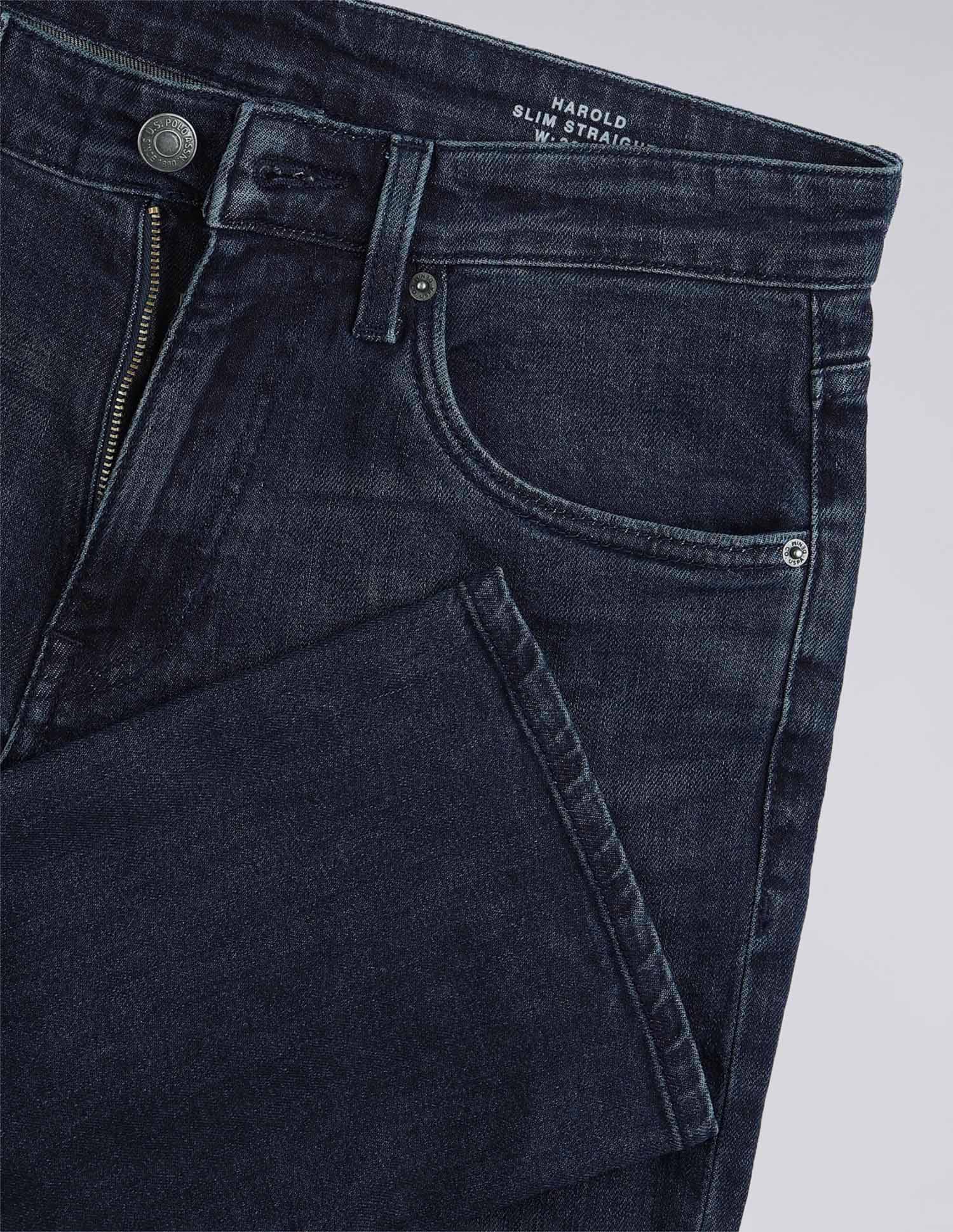 Harold Slim Straight Fit Blue Jeans - Image 2