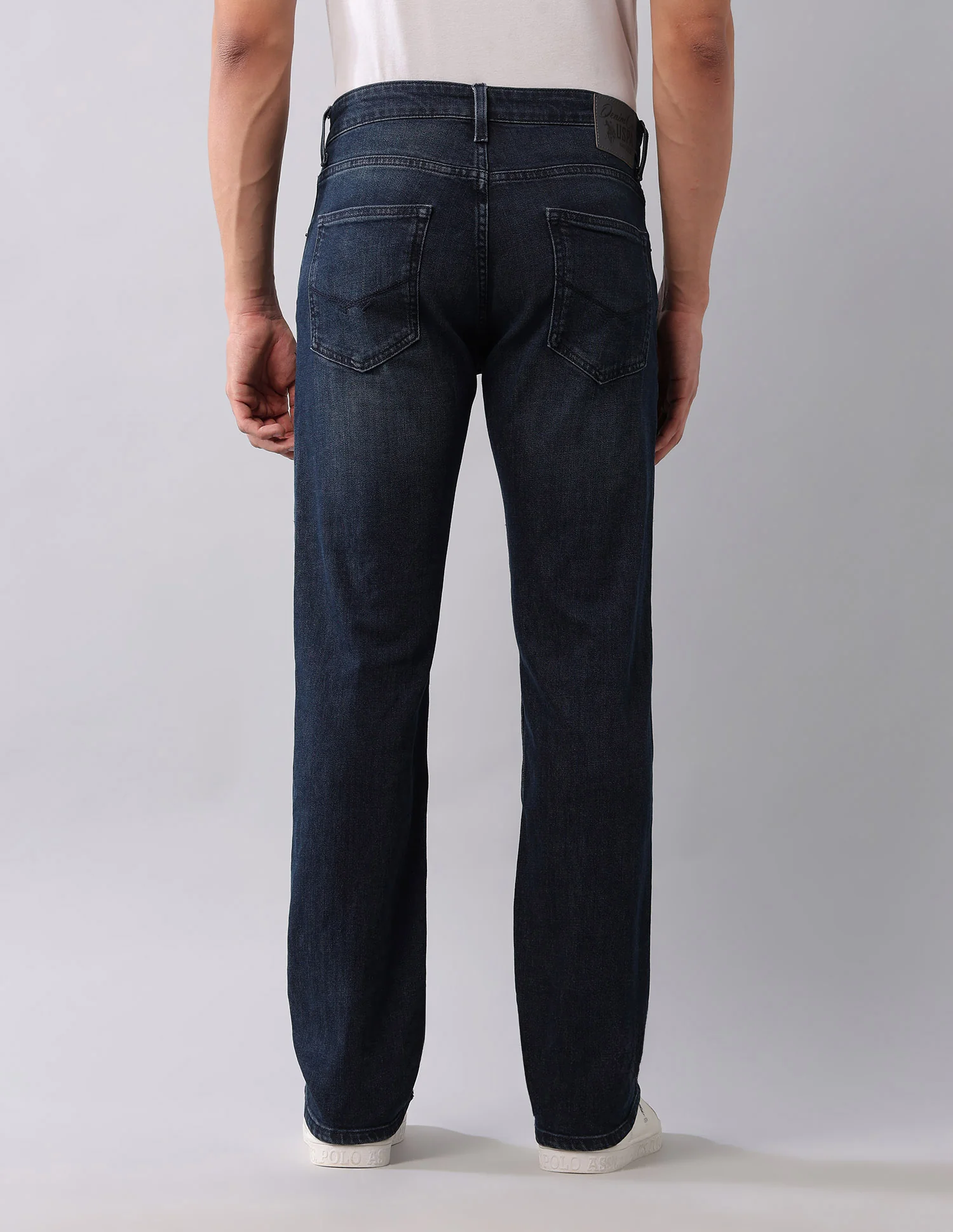 Harold Slim Straight Fit Blue Jeans - Image 5