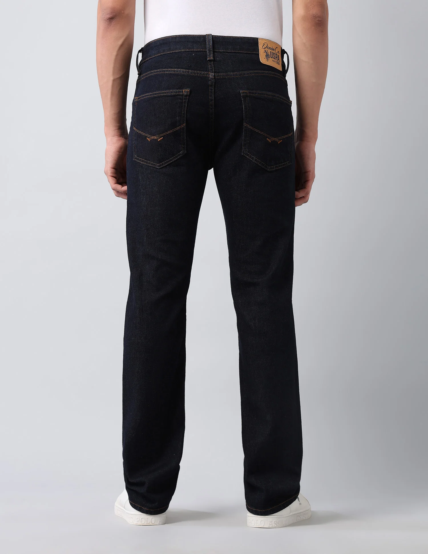 Harold Slim Straight Fit Blue Jeans - Image 5