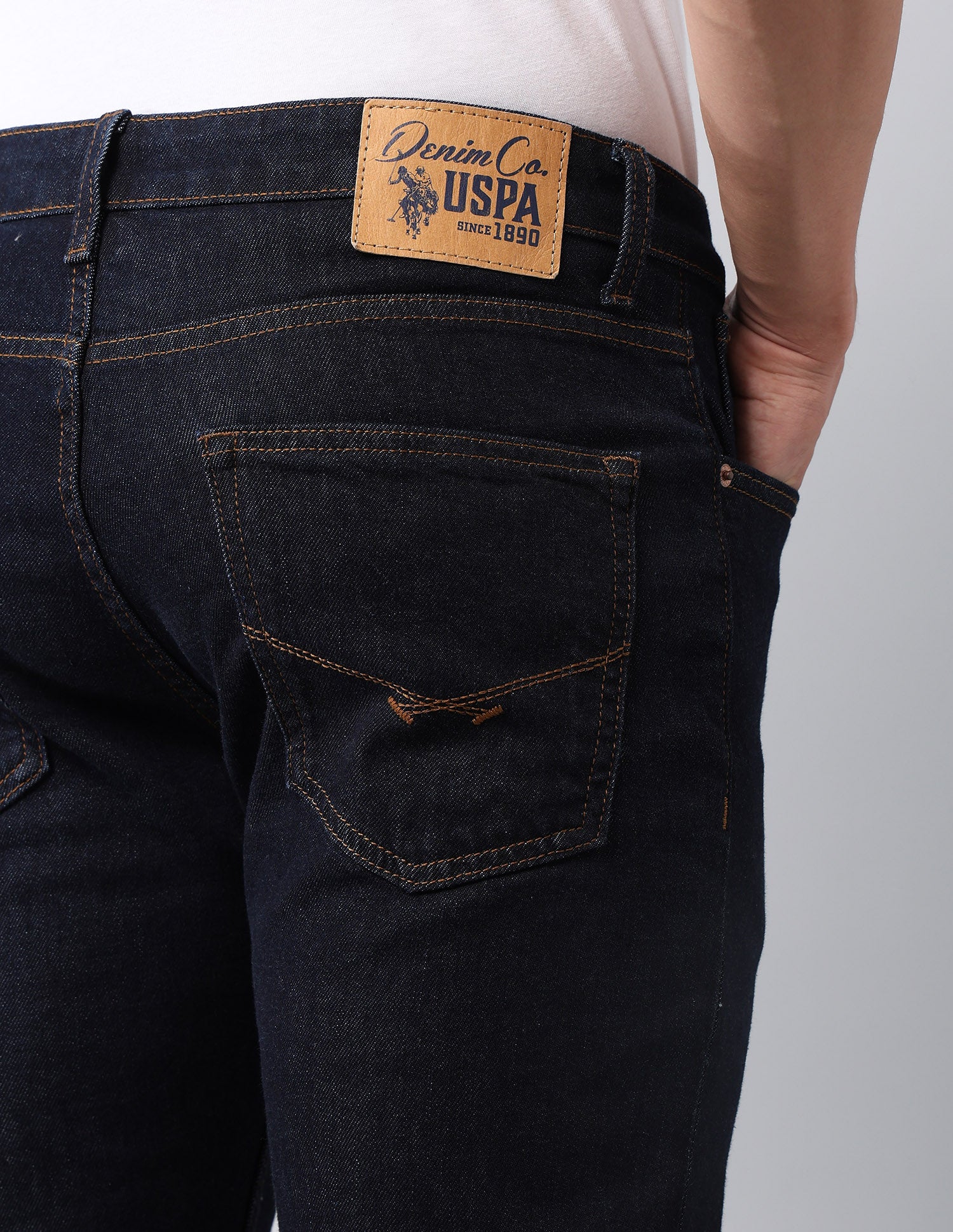 Harold Slim Straight Fit Blue Jeans - Image 8
