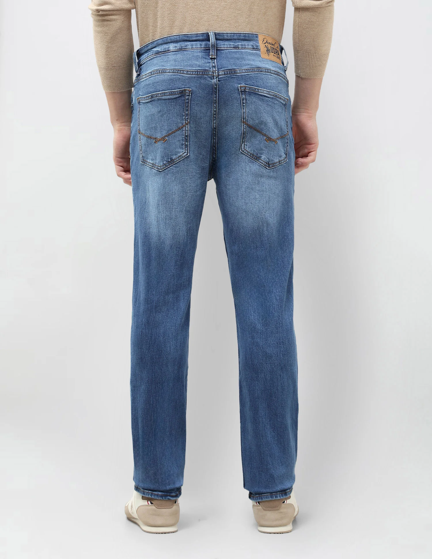 Harold Slim Straight Fit Blue Jeans - Image 5