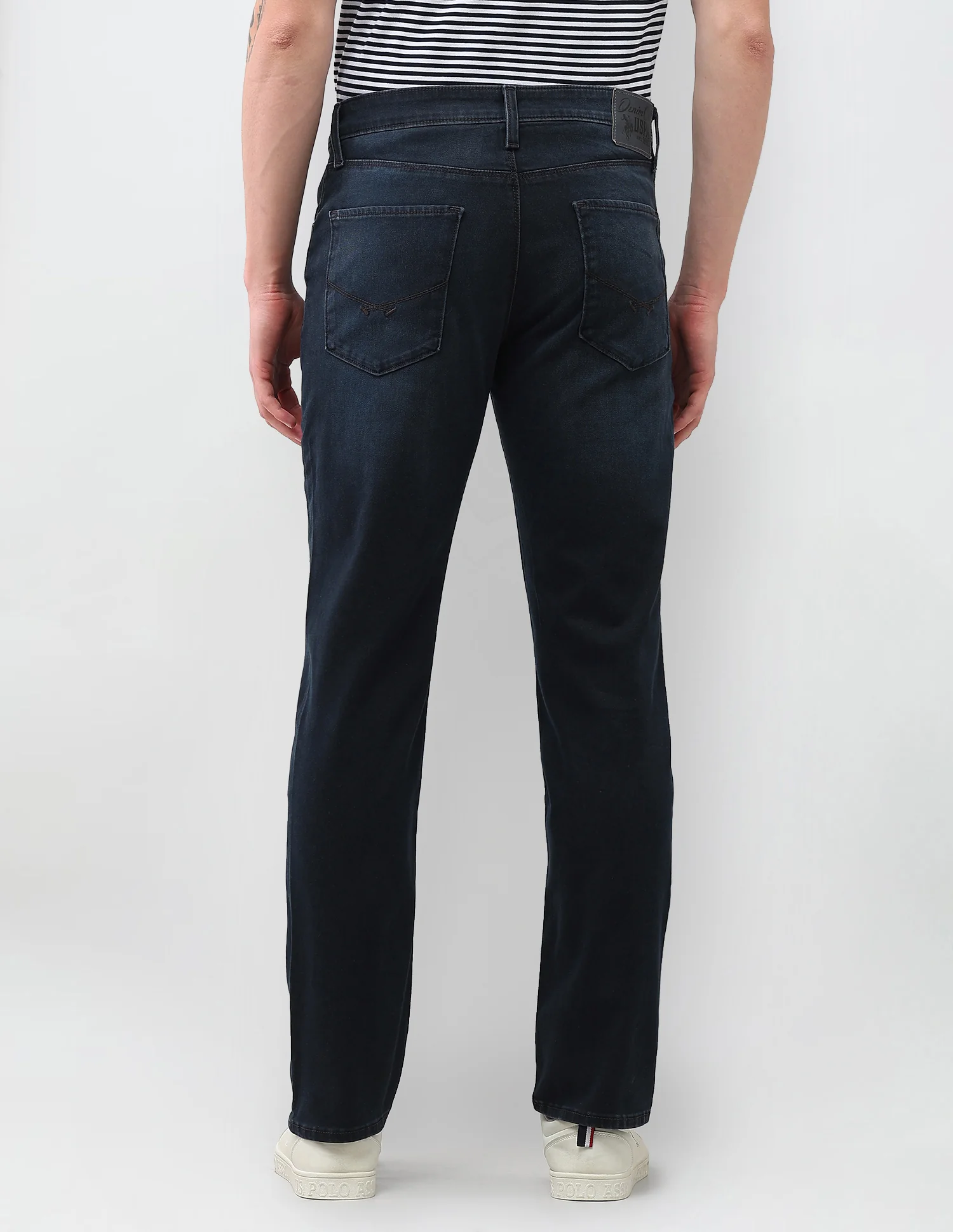 Harold Slim Straight Fit Blue Jeans - Image 5