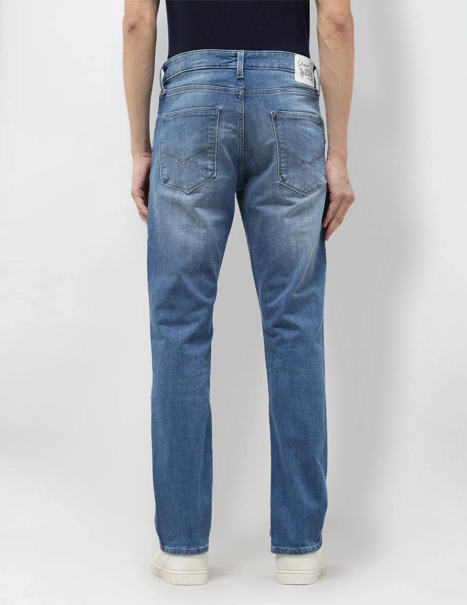 Harold Slim Straight Fit Blue Jeans - Image 5
