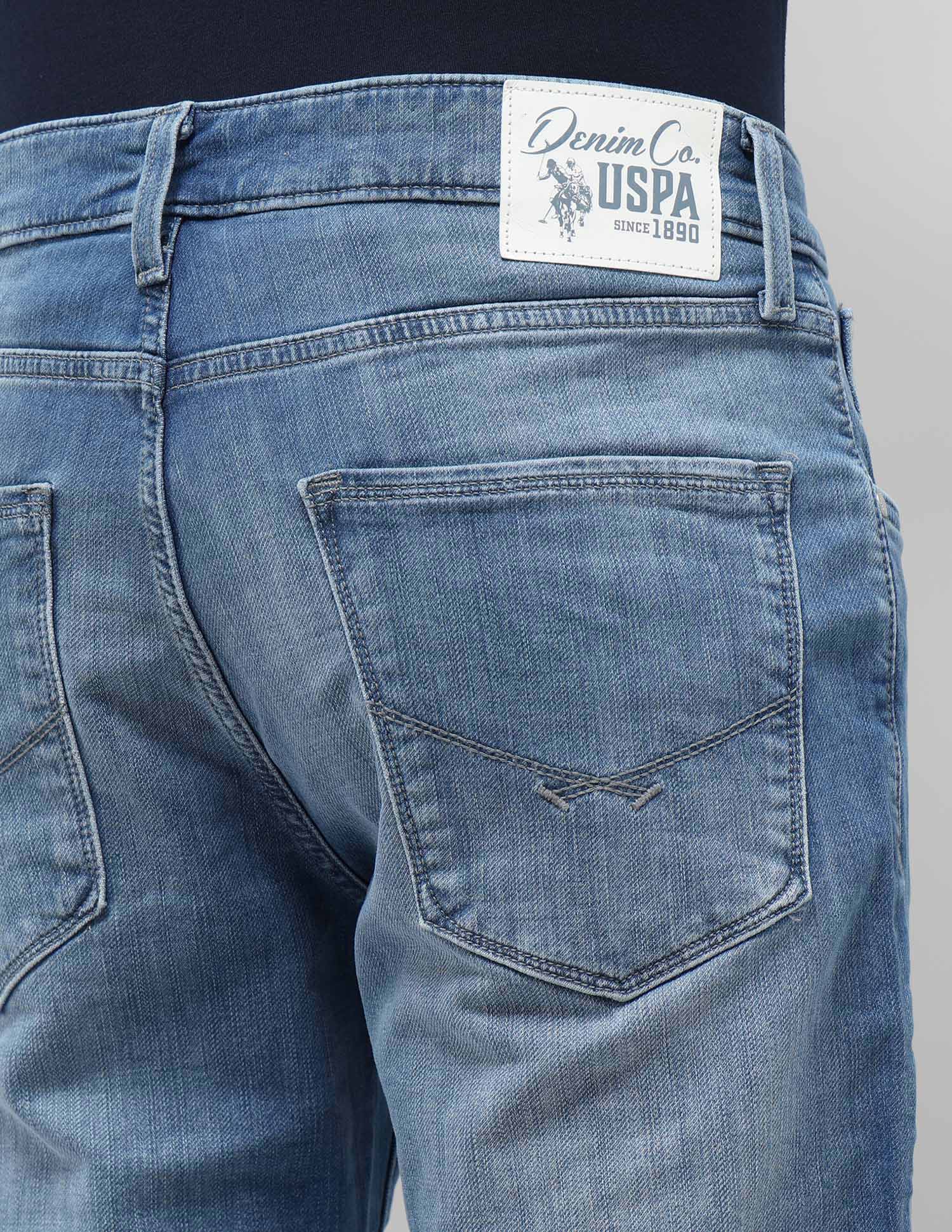 Harold Slim Straight Fit Blue Jeans - Image 8