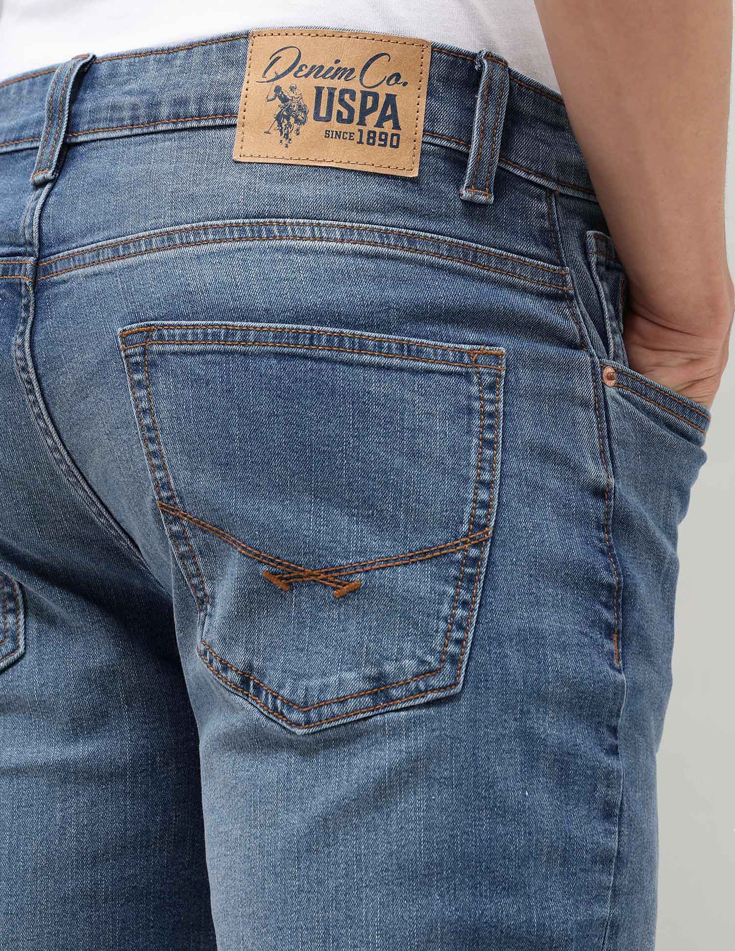 Harold Slim Straight Fit Blue Jeans - Image 8