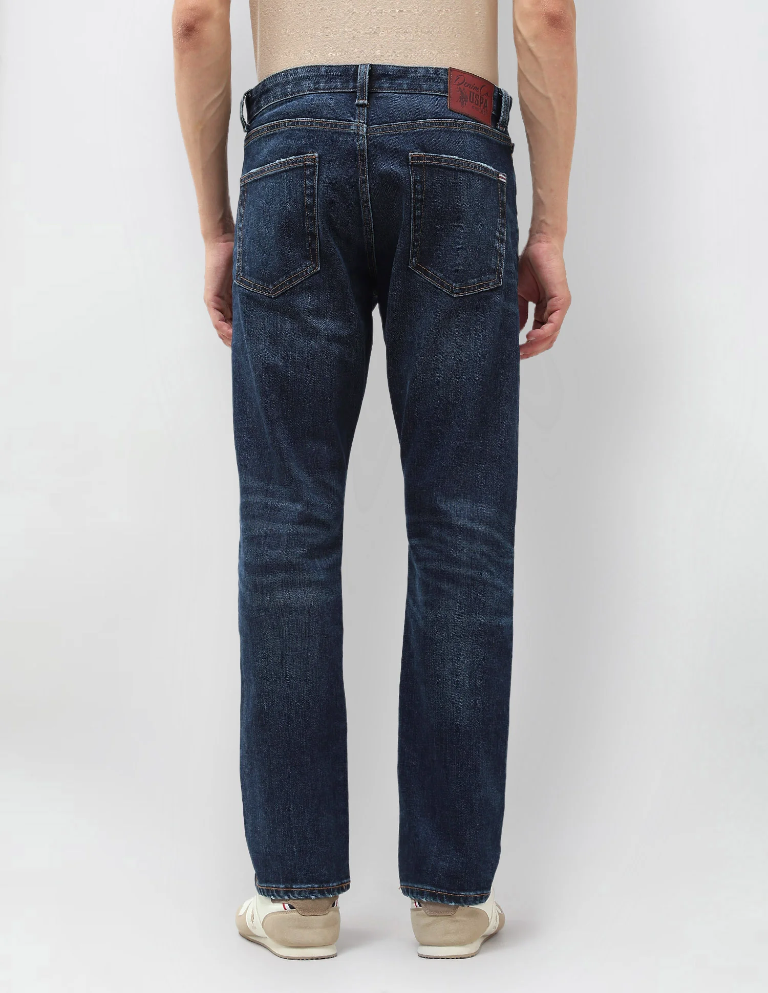 Harold Slim Straight Fit Blue Jeans - Image 5