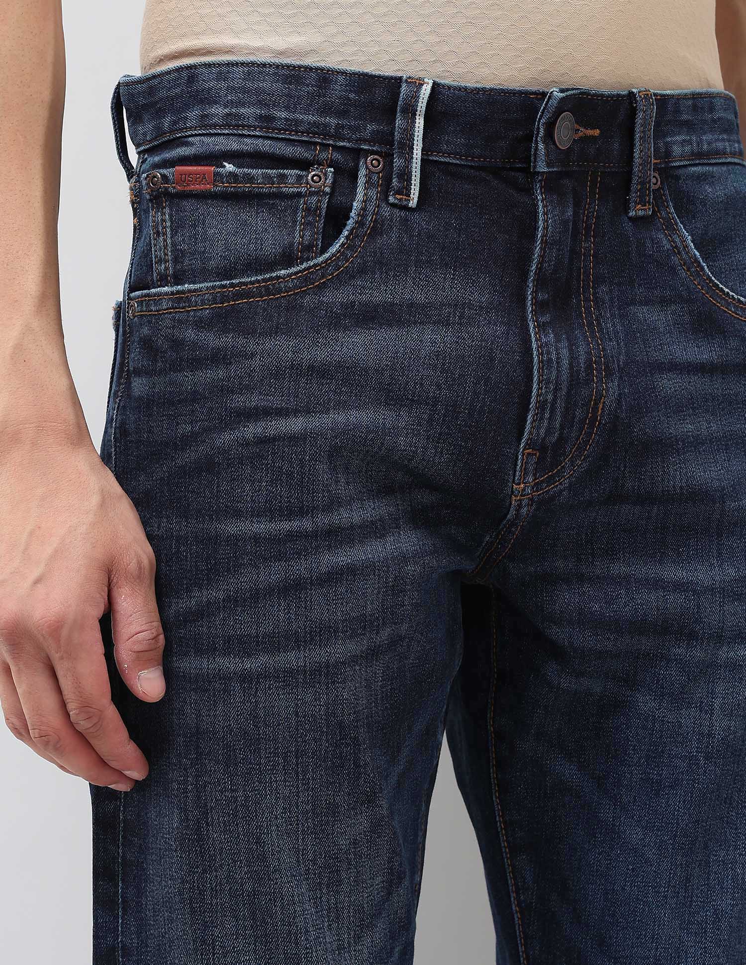 Harold Slim Straight Fit Blue Jeans - Image 7