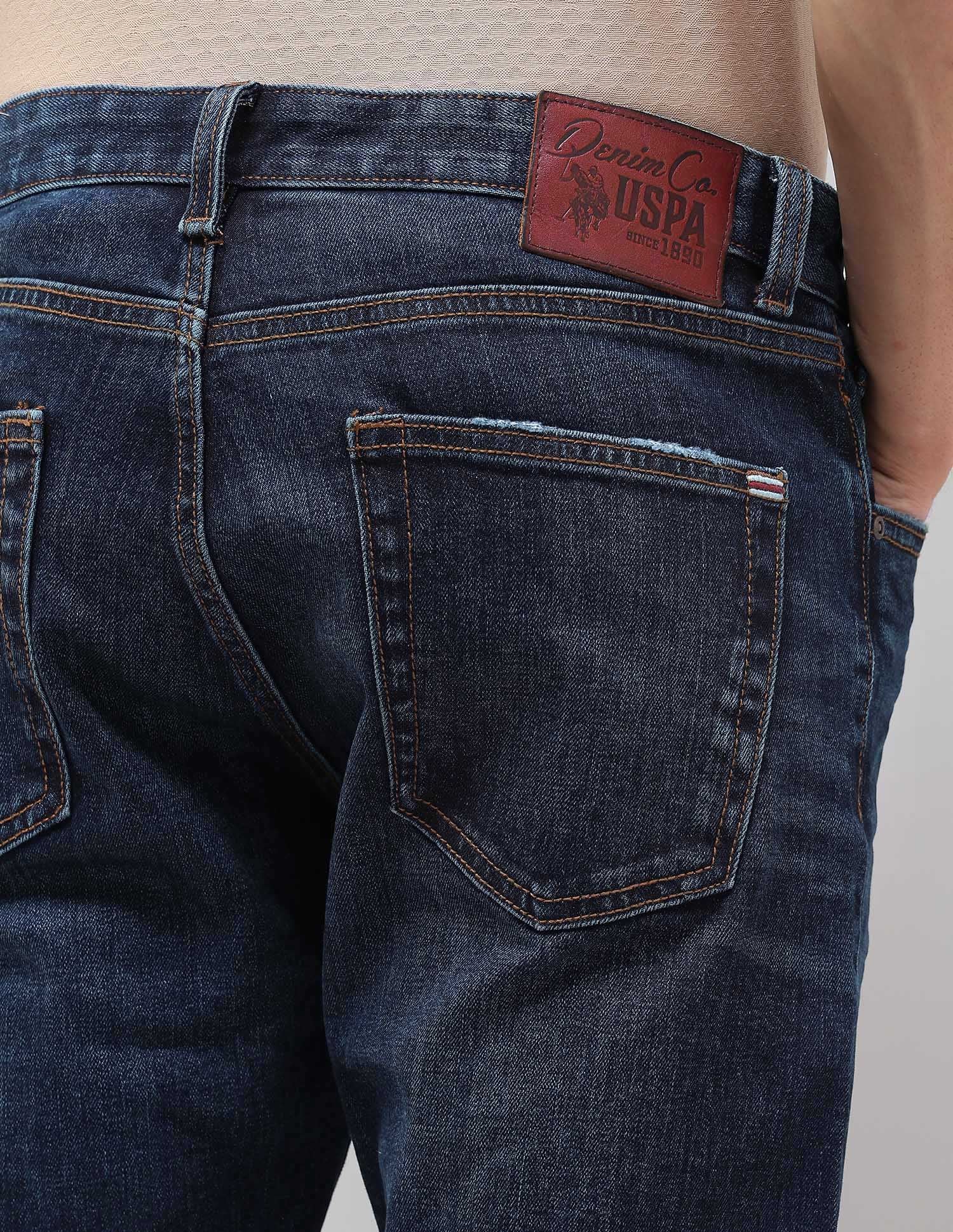 Harold Slim Straight Fit Blue Jeans - Image 8