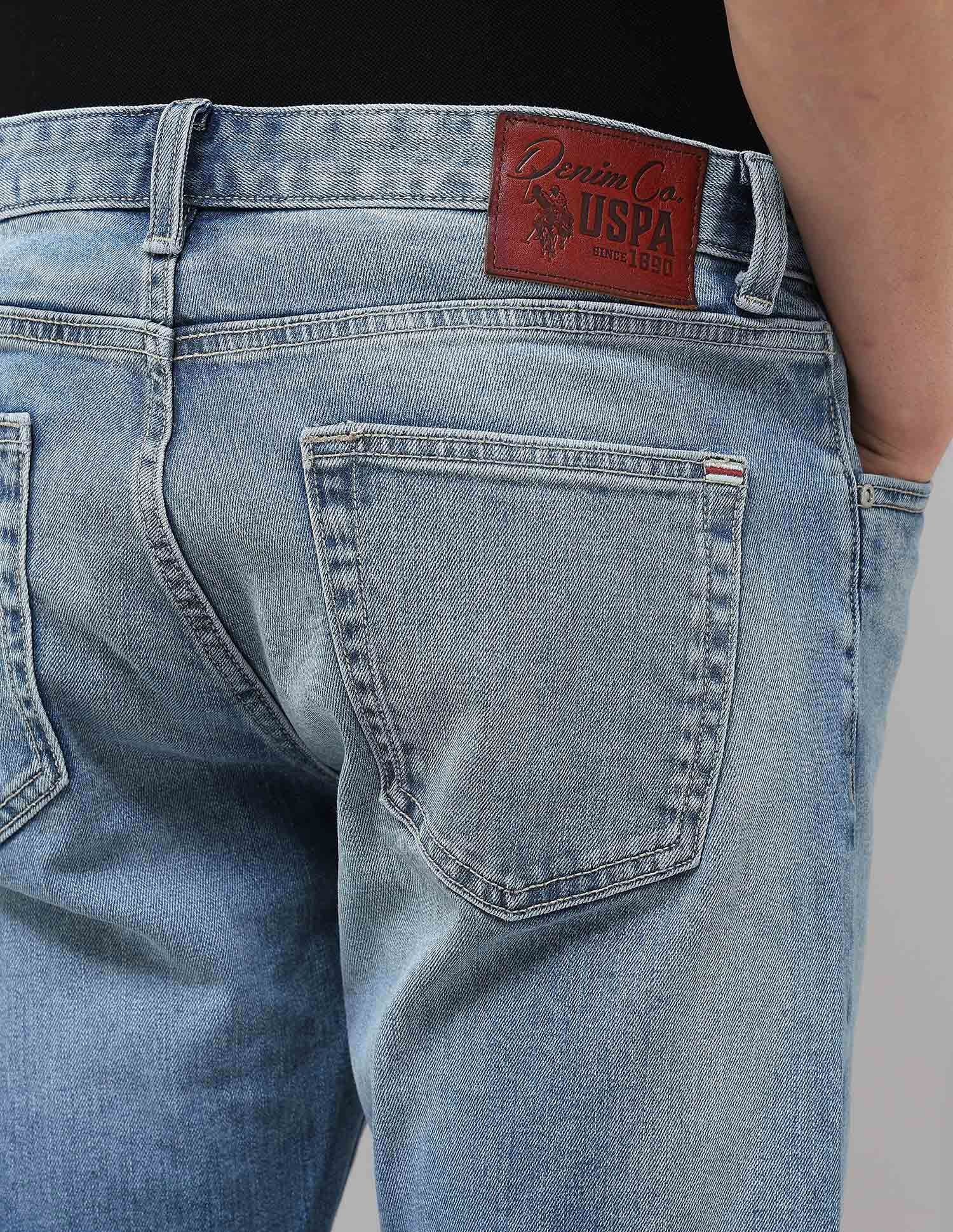 Harold Slim Straight Fit Blue Jeans - Image 8