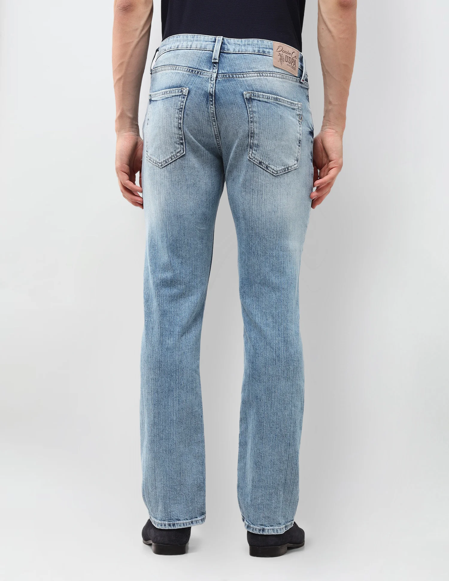 Harold Slim Straight Fit Blue Jeans - Image 5