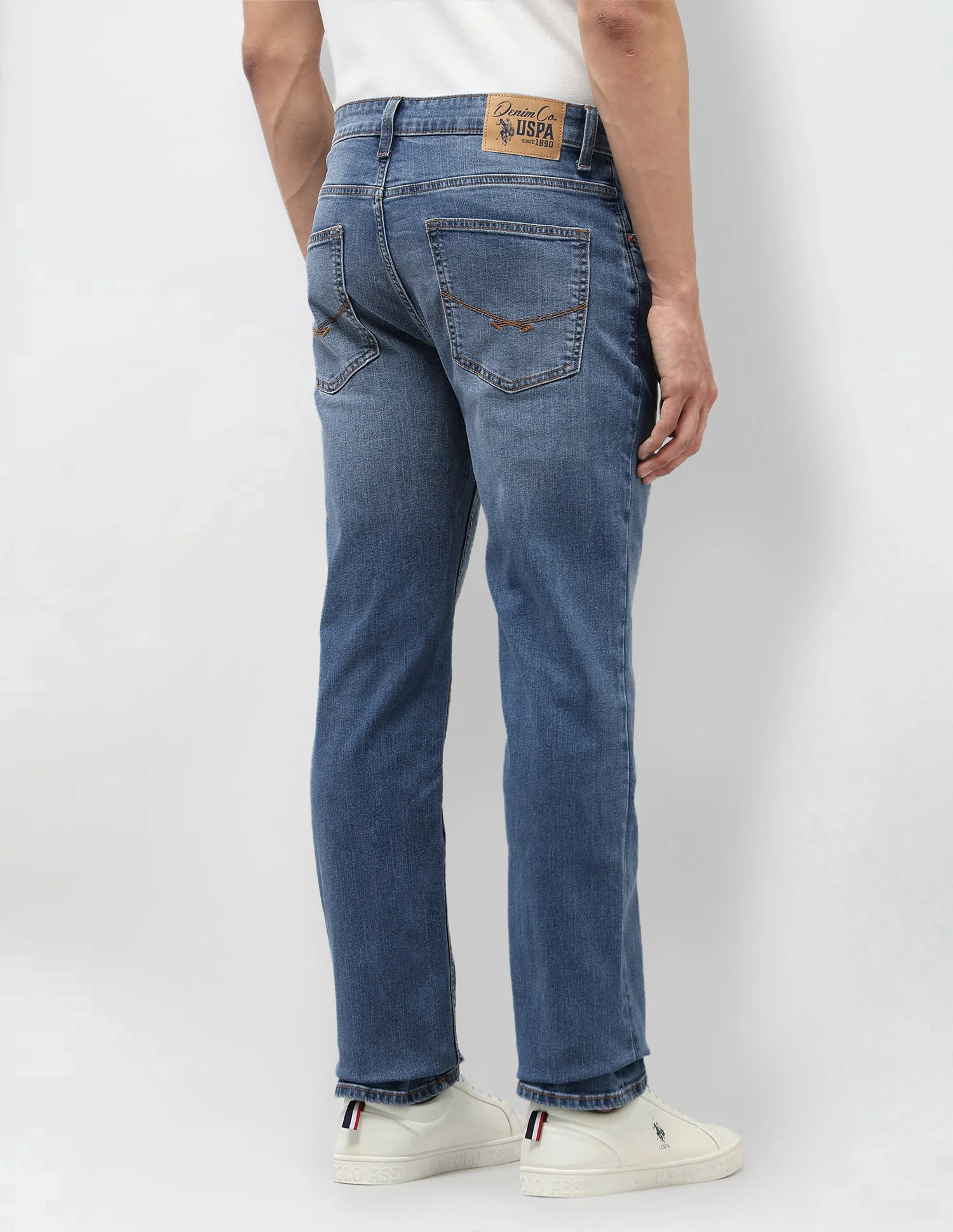 Harold Slim Straight Fit Blue Jeans - Image 5