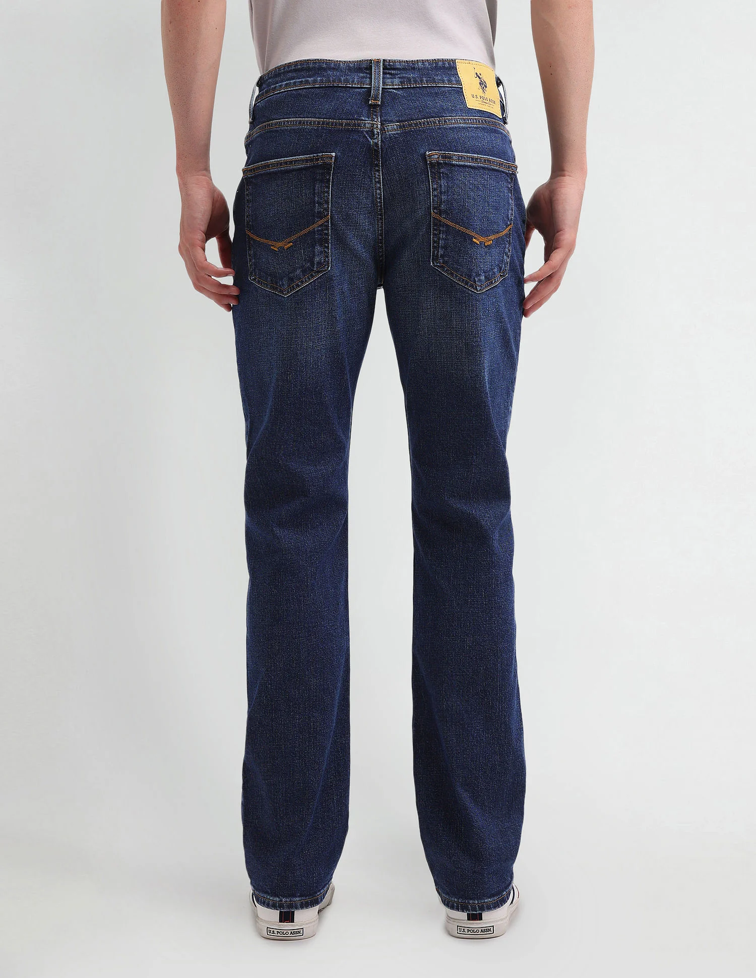 Harold Slim Straight Fit Blue Jeans - Image 5