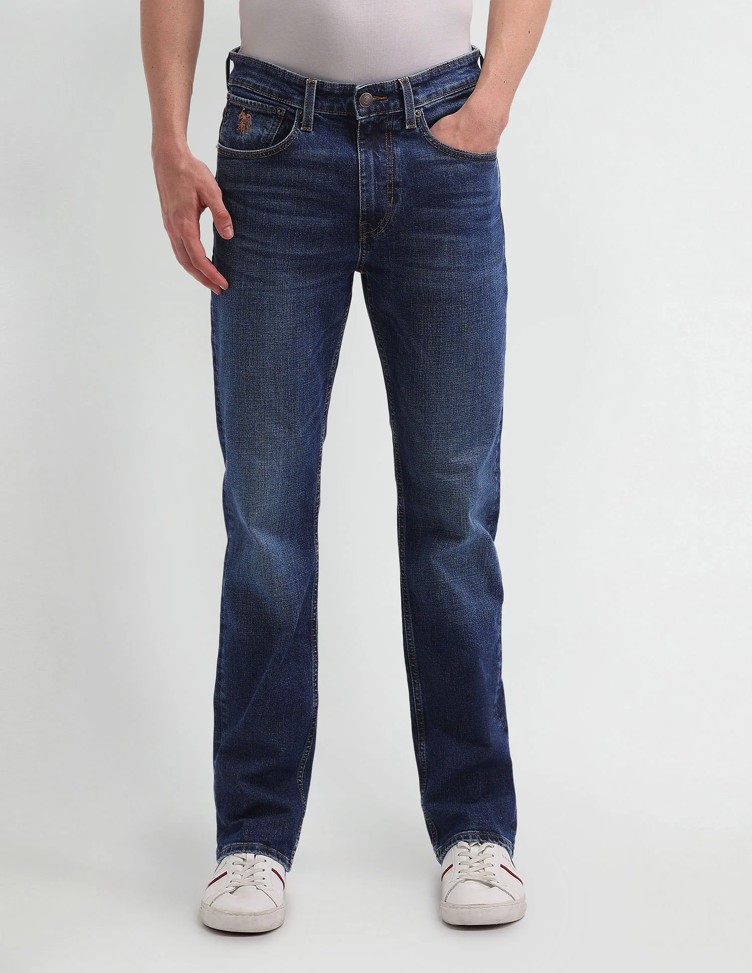 Harold Slim Straight Fit Blue Jeans - Image 6