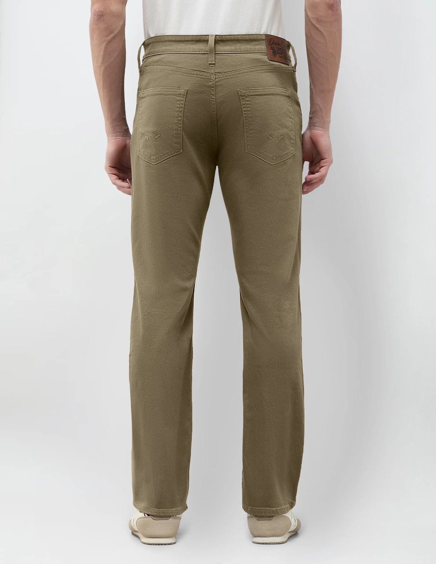 Harold Slim Straight Fit Brown Jeans - Image 5