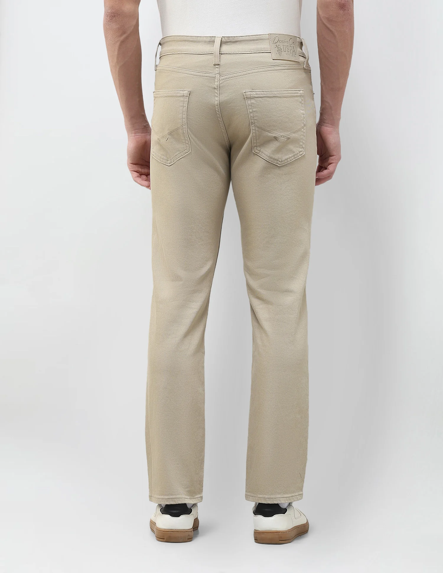 Harold Slim Straight Fit Brown Jeans - Image 5