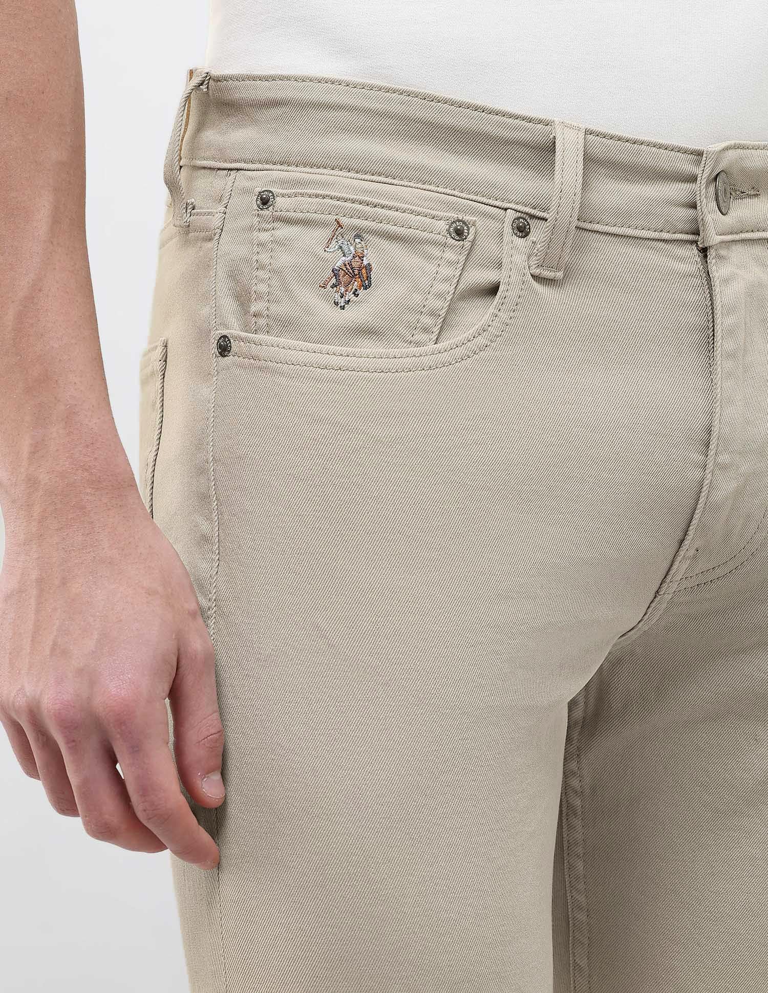 Harold Slim Straight Fit Brown Jeans - Image 7
