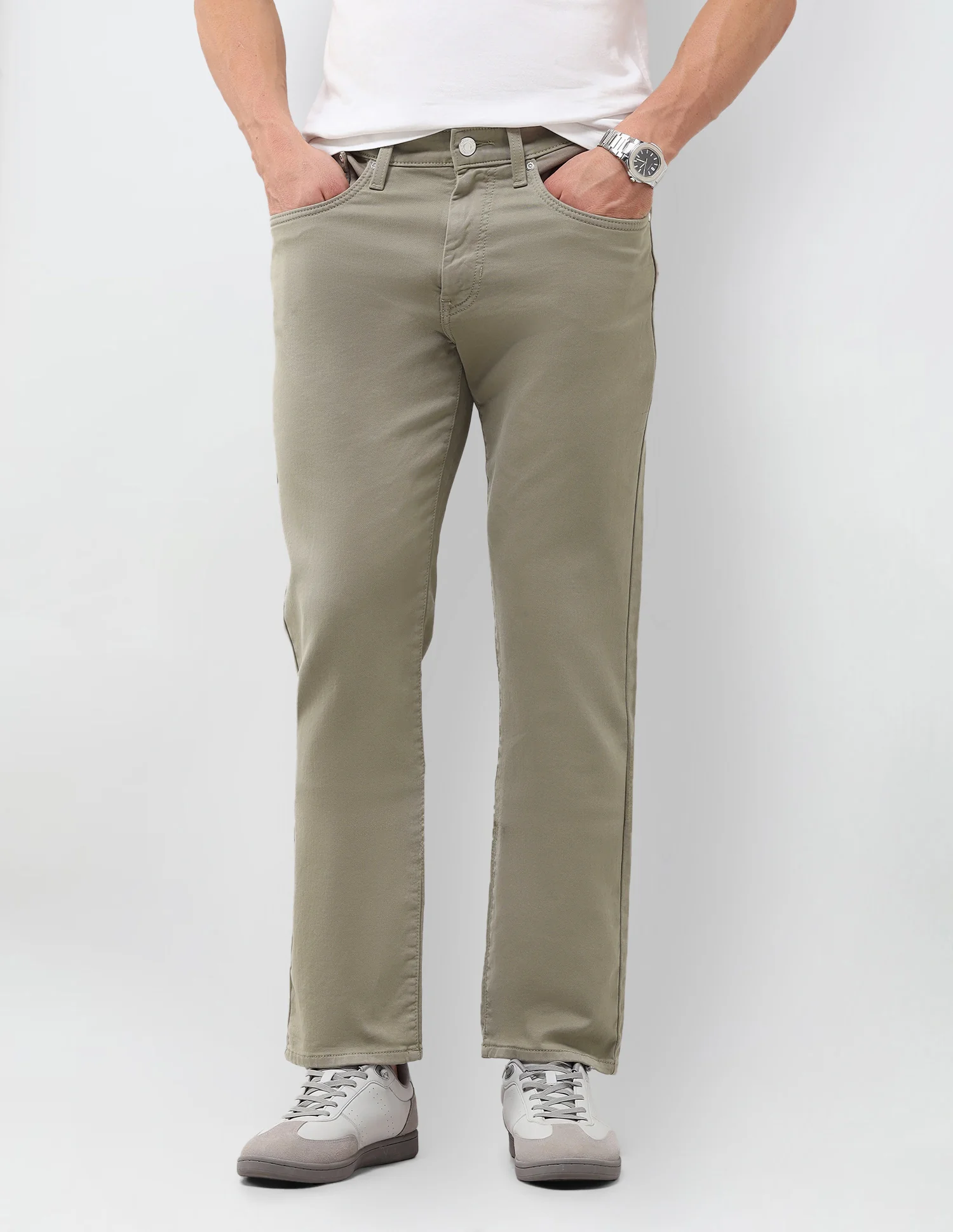 Harold Slim Straight Fit Green Jeans